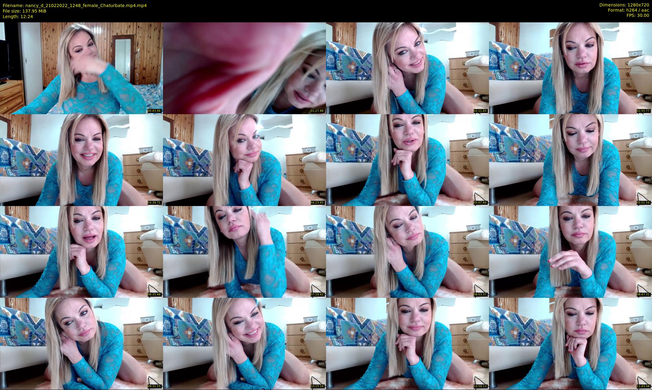 nancy_d — 13 minute Chaturbate female cam show recording, 720p, Feb 21, 2022