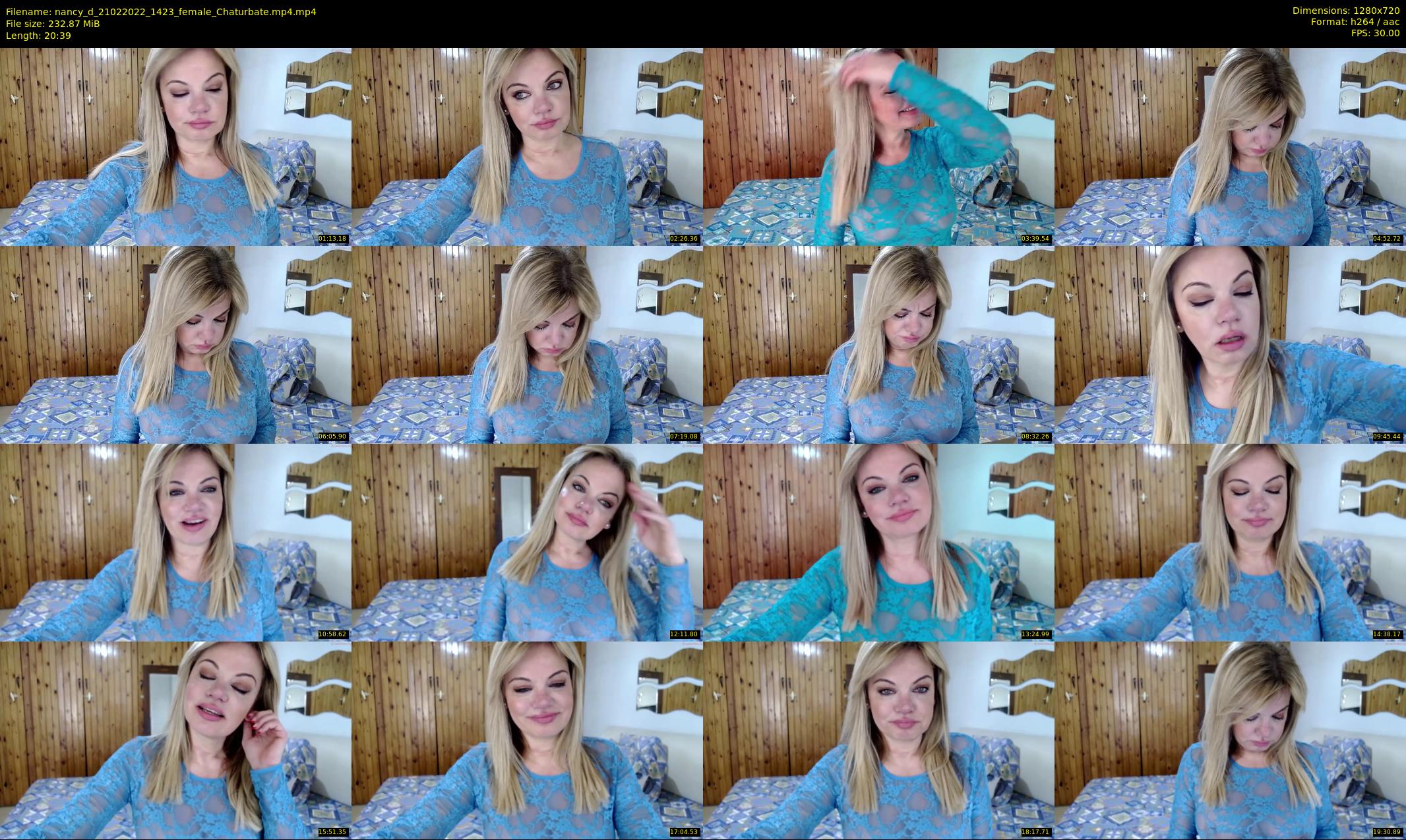 nancy_d — 21 minute Chaturbate female cam show recording, 720p, Feb 21, 2022