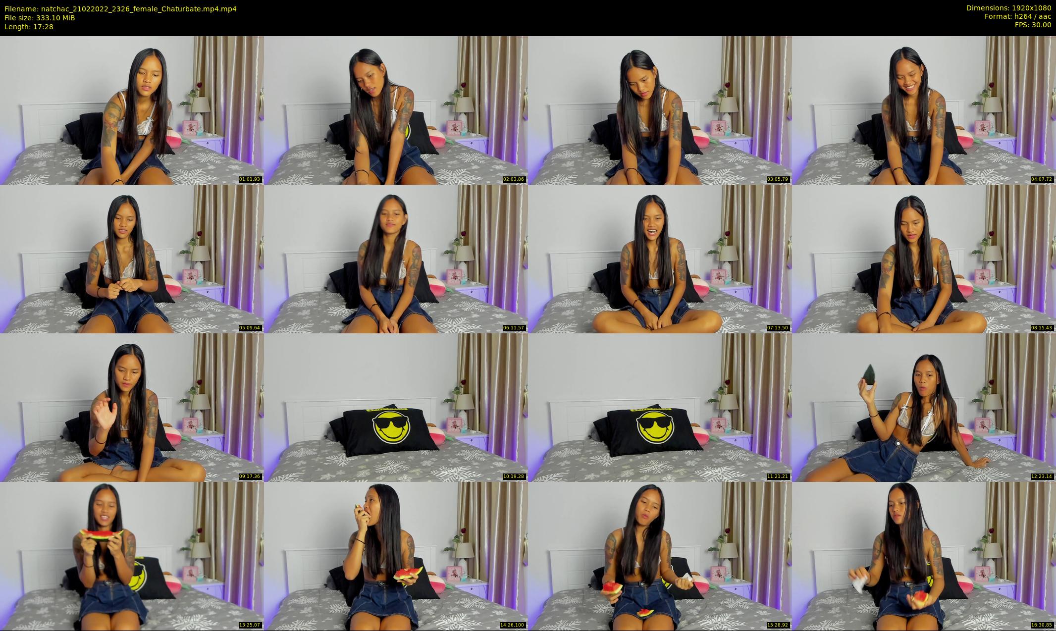 natchac — 18 minute Chaturbate female cam show recording, 1080p, Feb 21, 2022