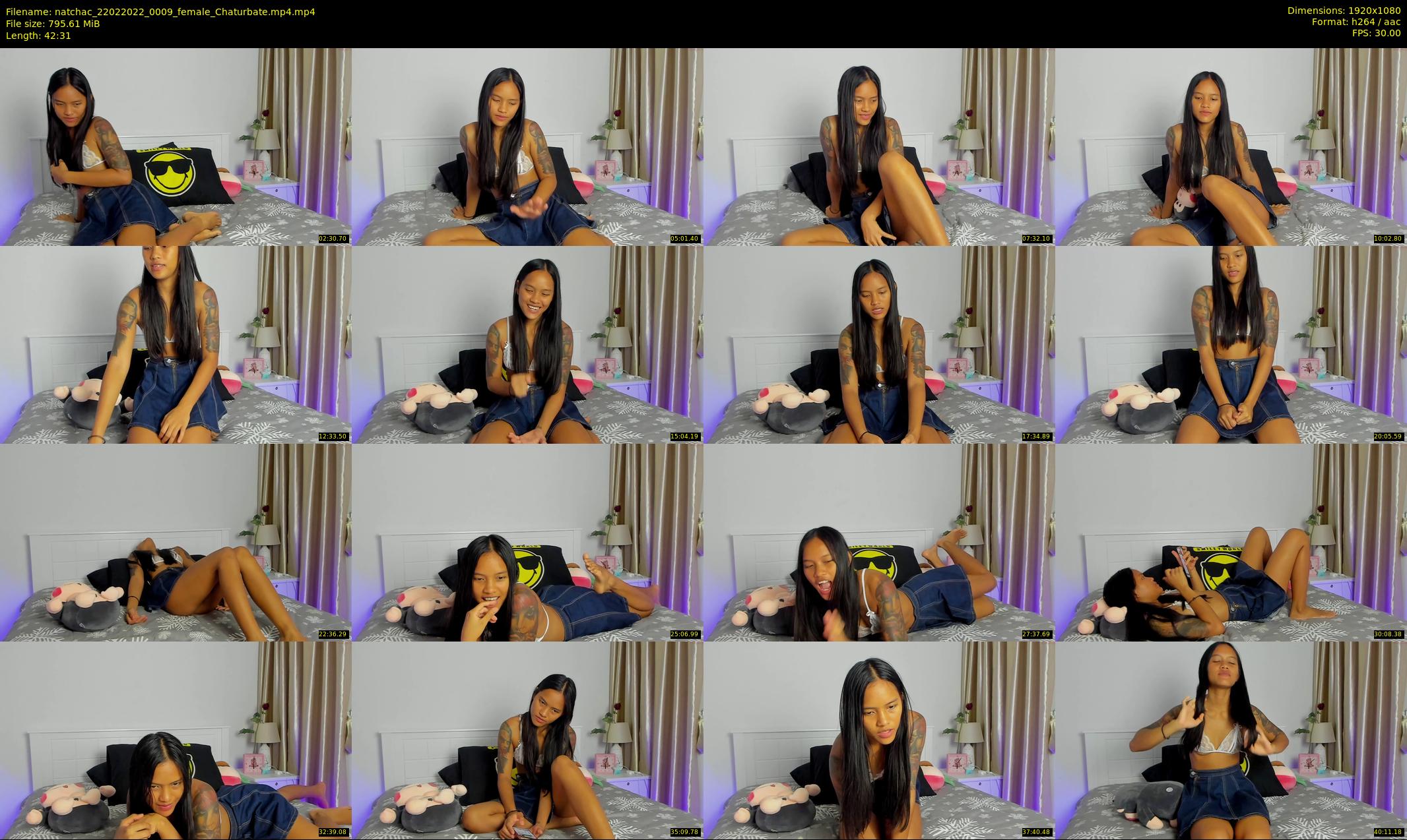 natchac — 43 minute Chaturbate female cam show recording, 1080p, Feb 22, 2022
