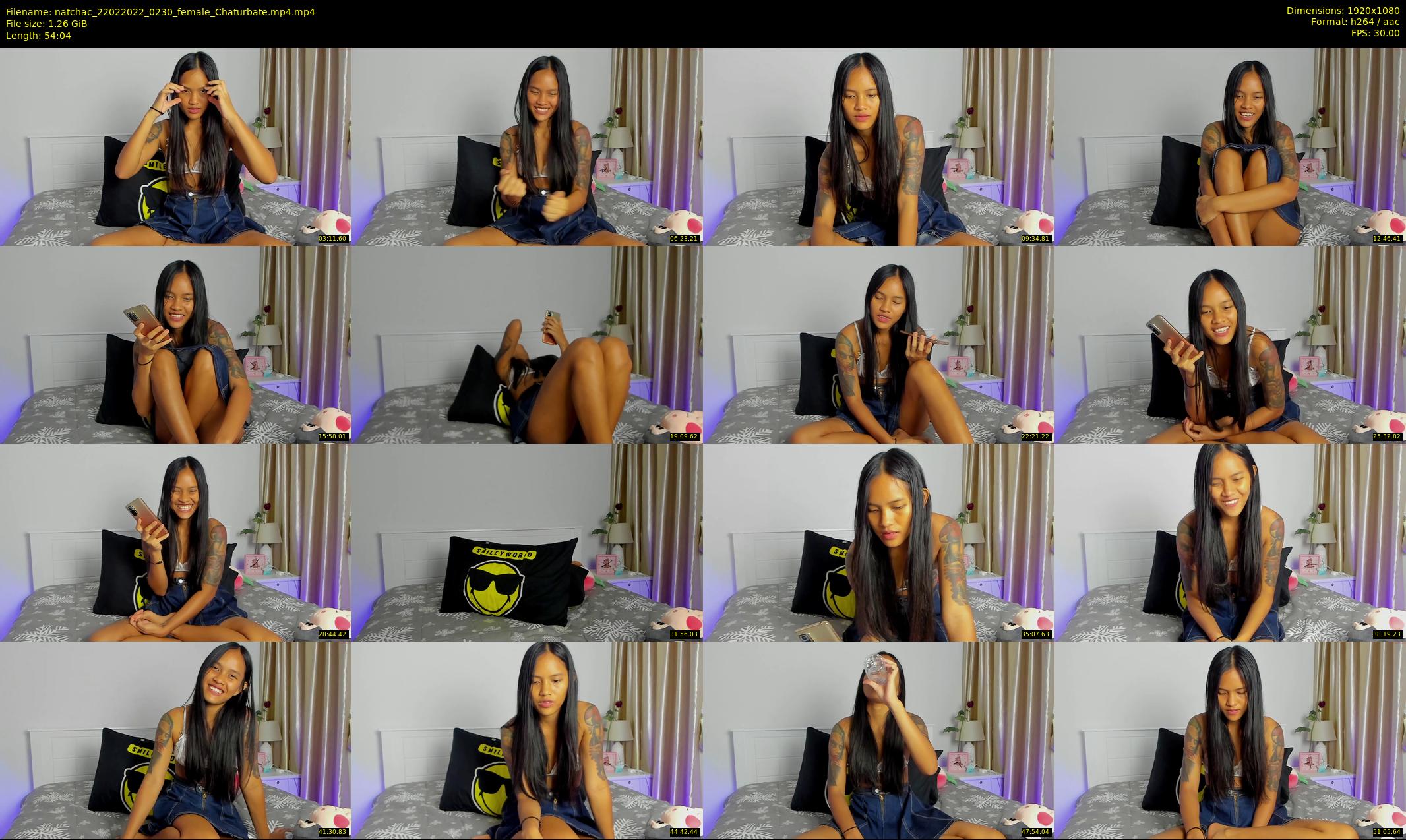 natchac — 55 minute Chaturbate female cam show recording, 1080p, Feb 22, 2022