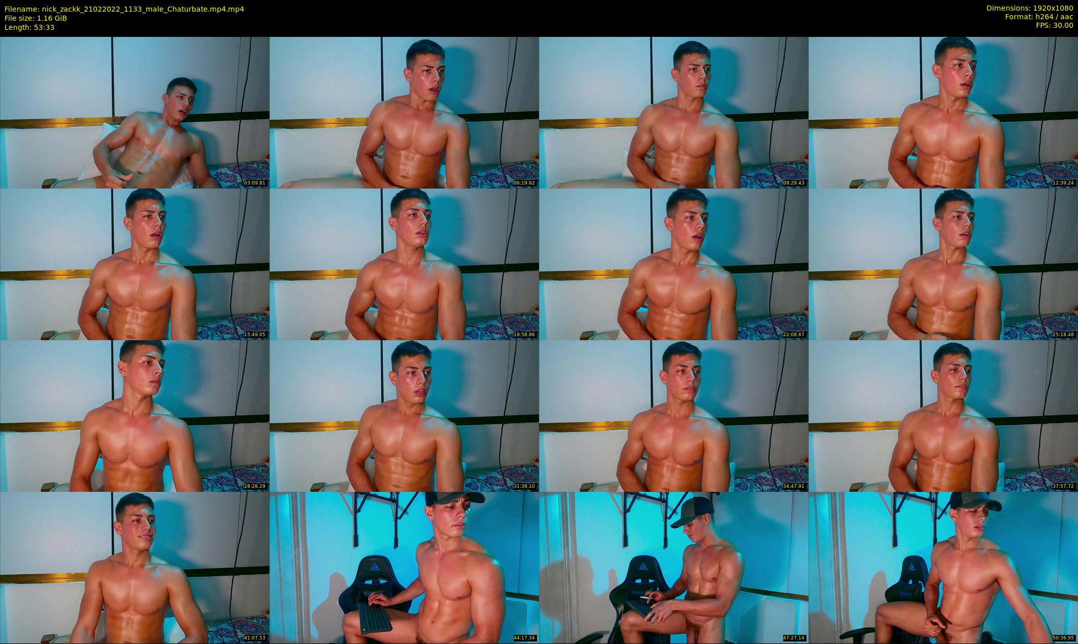 nick_zackk — 54 minute Chaturbate male cam show recording, 1080p, Feb 21, 2022