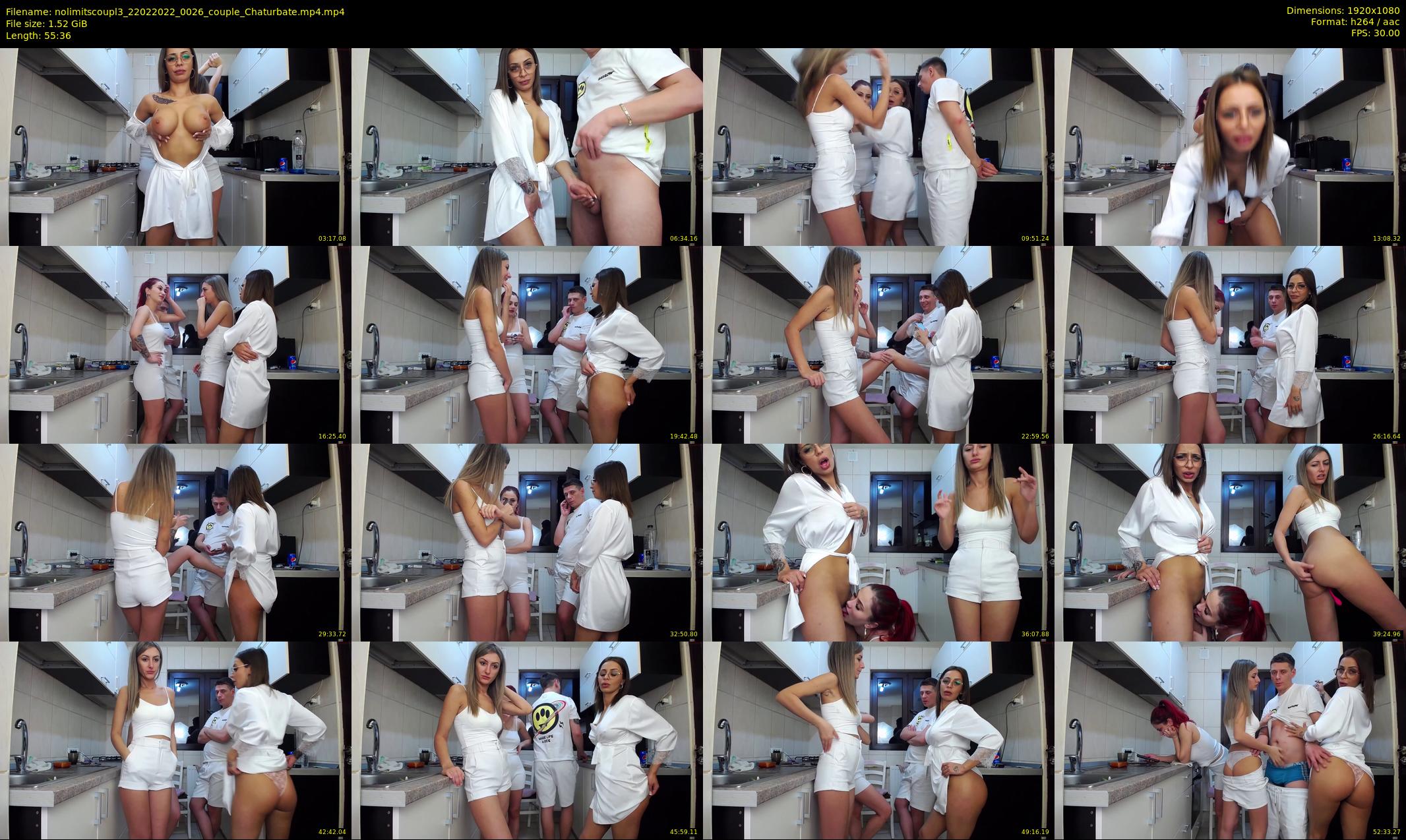 nolimitscoupl3 — 56 minute Chaturbate couple cam show recording, 1080p, Feb 22, 2022