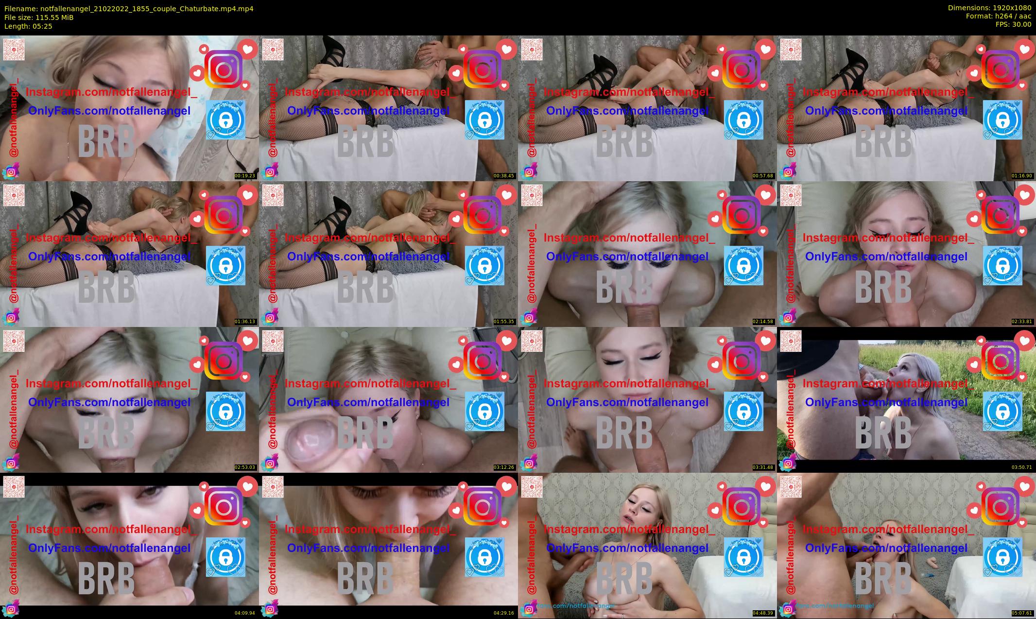 notfallenangel — 6 minute Chaturbate couple cam show recording, 1080p, Feb 21, 2022