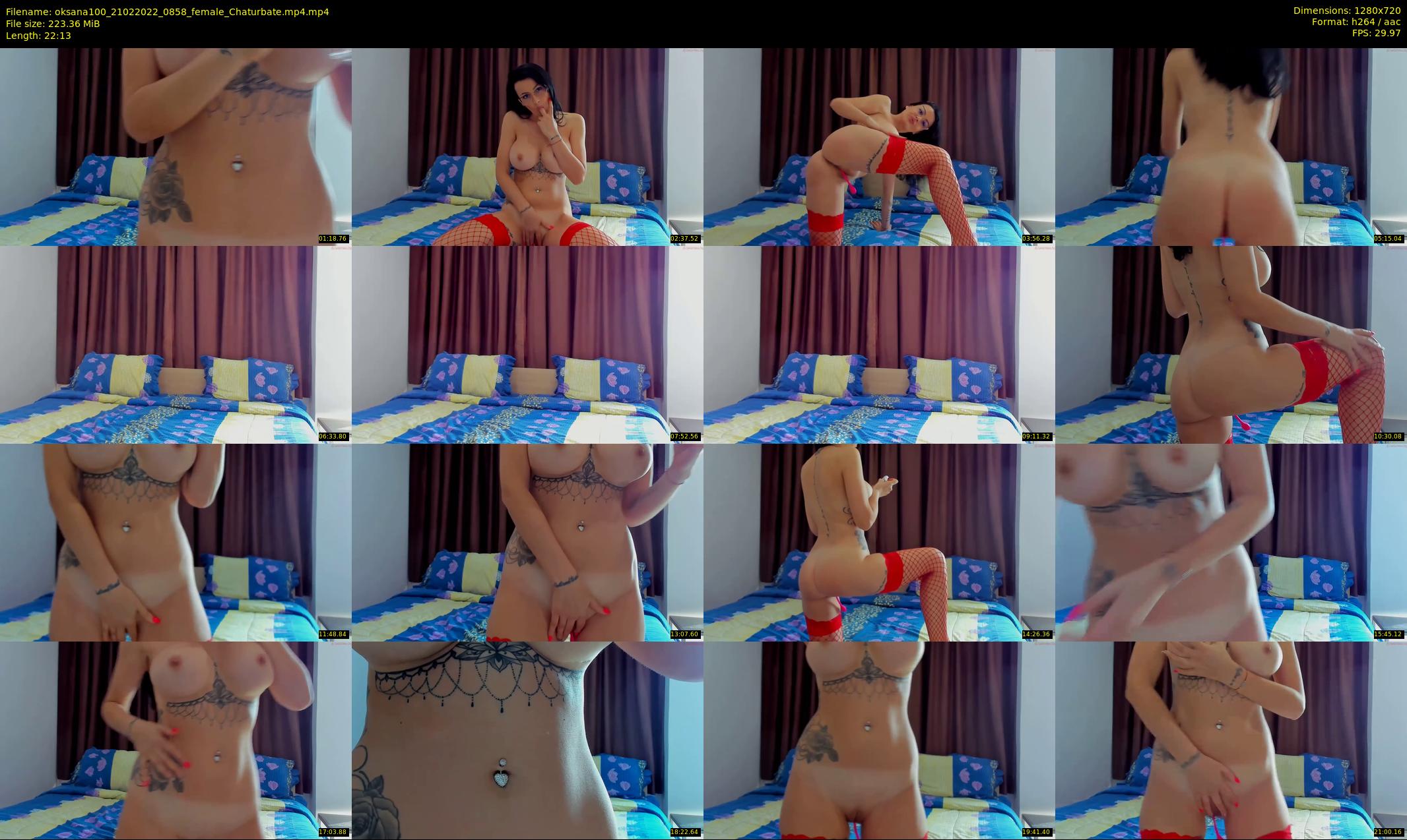 oksana100 — 23 minute Chaturbate female cam show recording, 720p, Feb 21, 2022