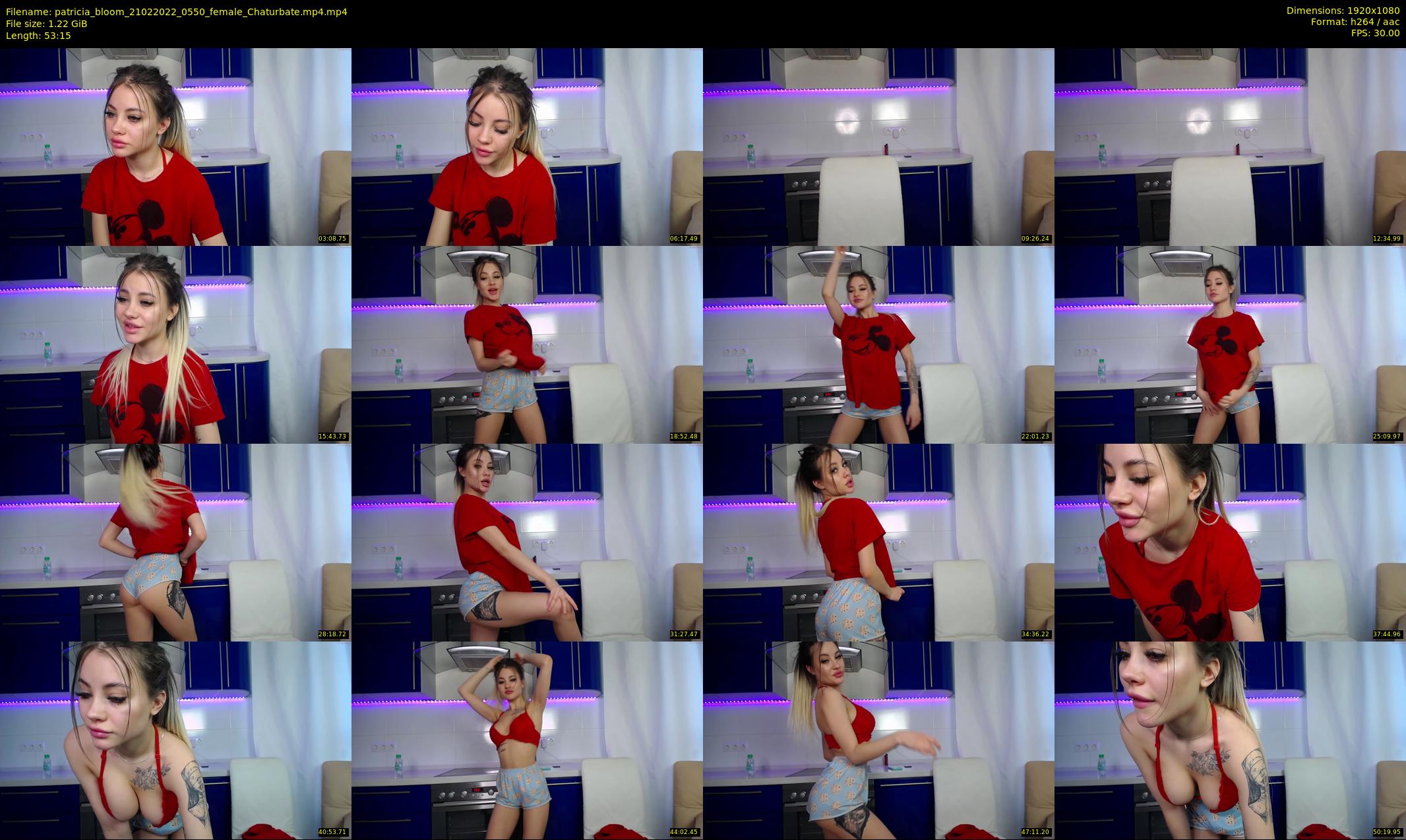 patricia_bloom — 54 minute Chaturbate female cam show recording, 1080p, Feb 21, 2022