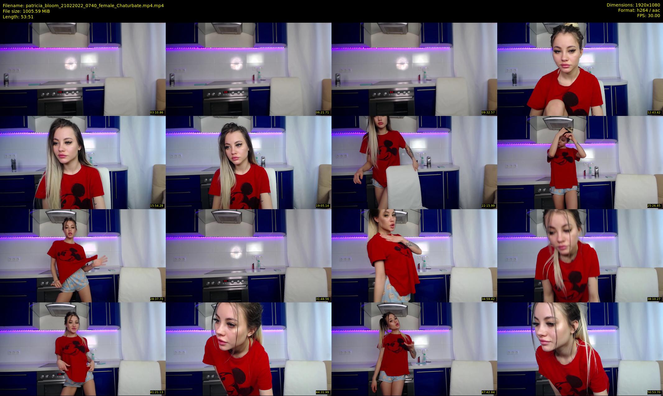 patricia_bloom — 54 minute Chaturbate female cam show recording, 1080p, Feb 21, 2022