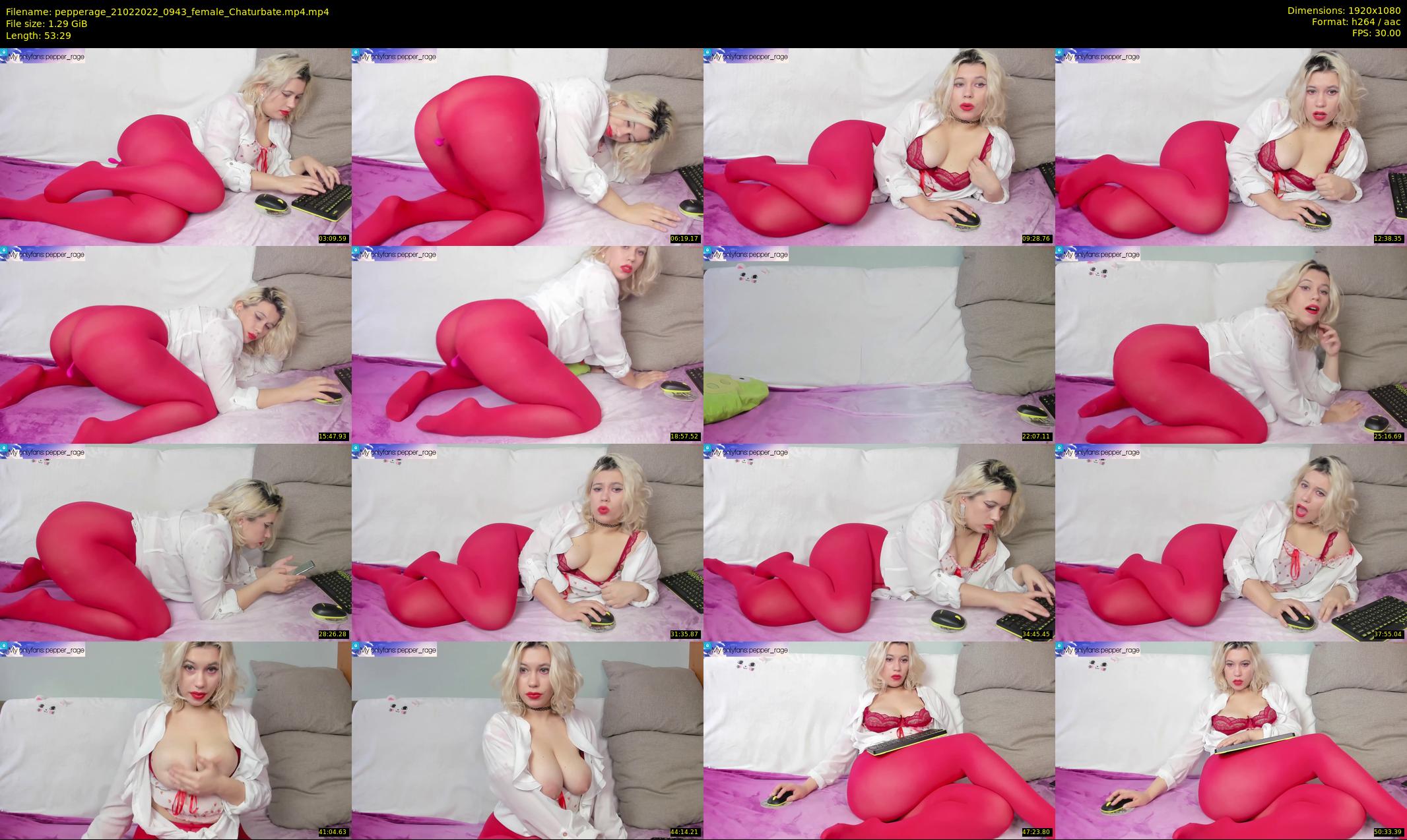 pepperage — 54 minute Chaturbate female cam show recording, 1080p, Feb 21, 2022