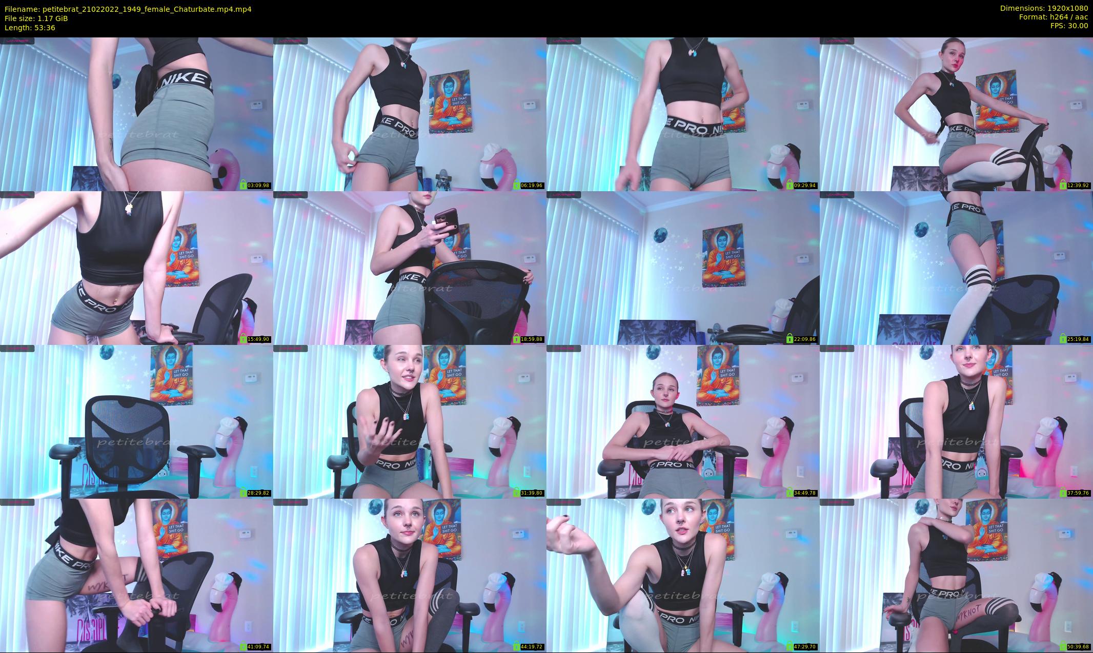 petitebrat — 54 minute Chaturbate female cam show recording, 1080p, Feb 21, 2022