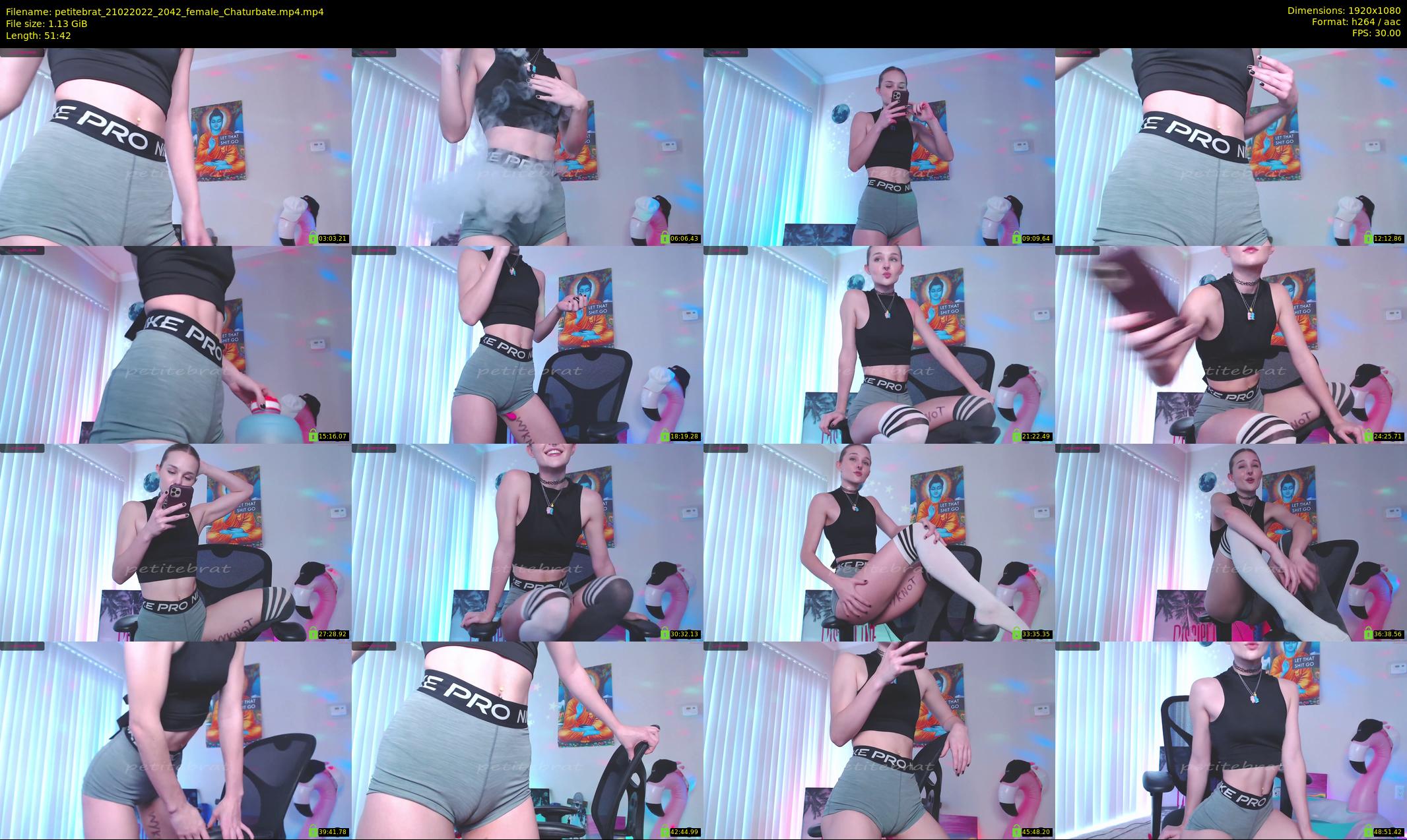 petitebrat — 52 minute Chaturbate female cam show recording, 1080p, Feb 21, 2022
