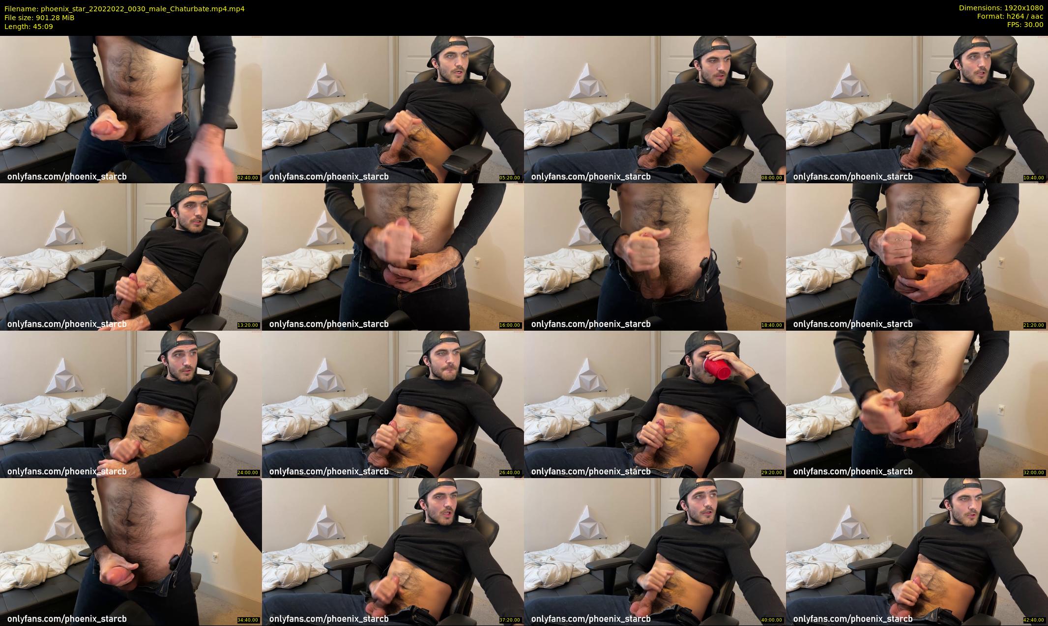 phoenix_star — 46 minute Chaturbate male cam show recording, 1080p, Feb 22, 2022