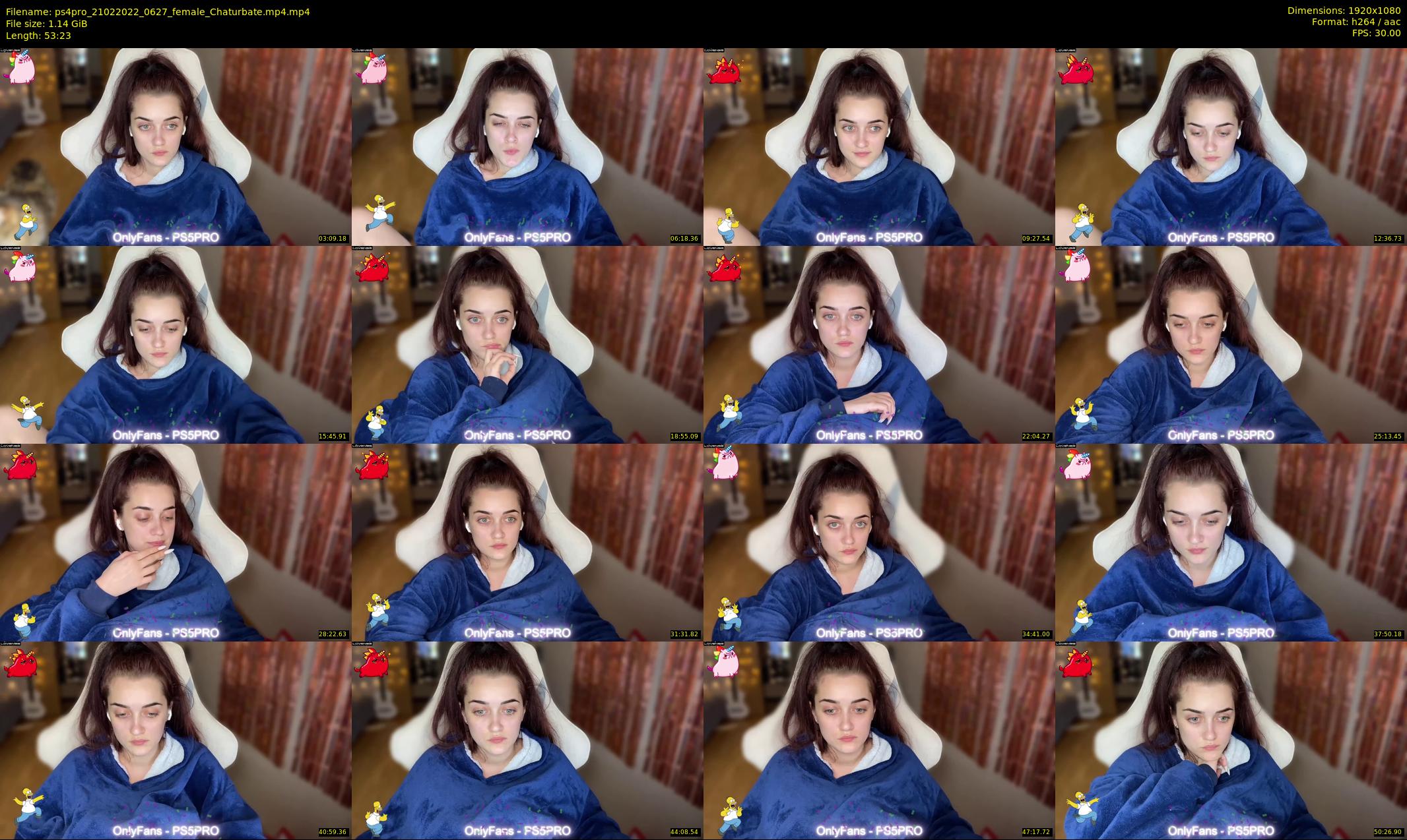 ps4pro — 54 minute Chaturbate female cam show recording, 1080p, Feb 21, 2022