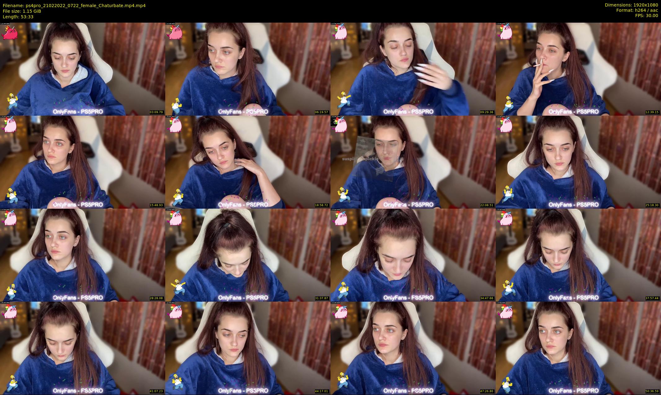 ps4pro — 54 minute Chaturbate female cam show recording, 1080p, Feb 21, 2022