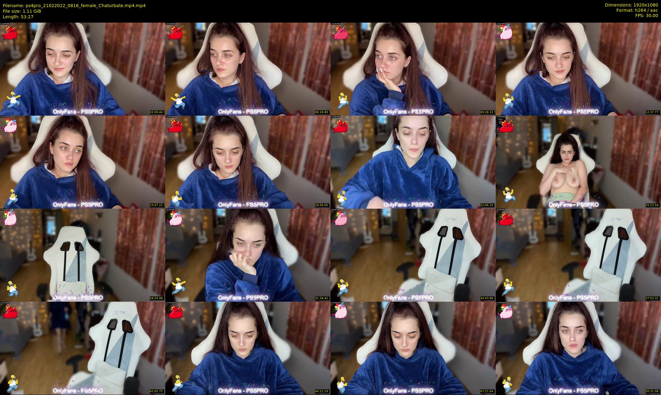 ps4pro — 54 minute Chaturbate female cam show recording, 1080p, Feb 21, 2022