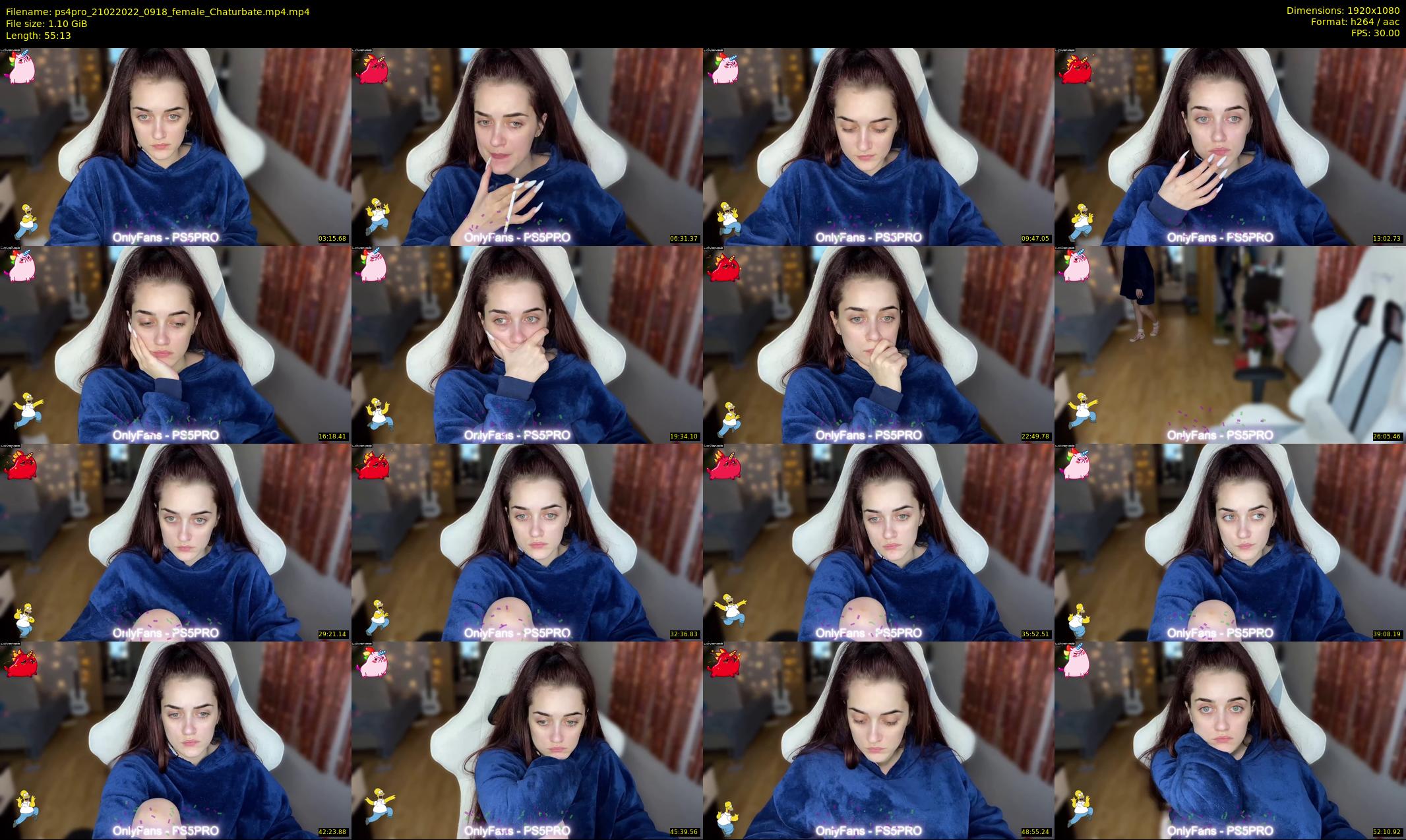 ps4pro — 56 minute Chaturbate female cam show recording, 1080p, Feb 21, 2022