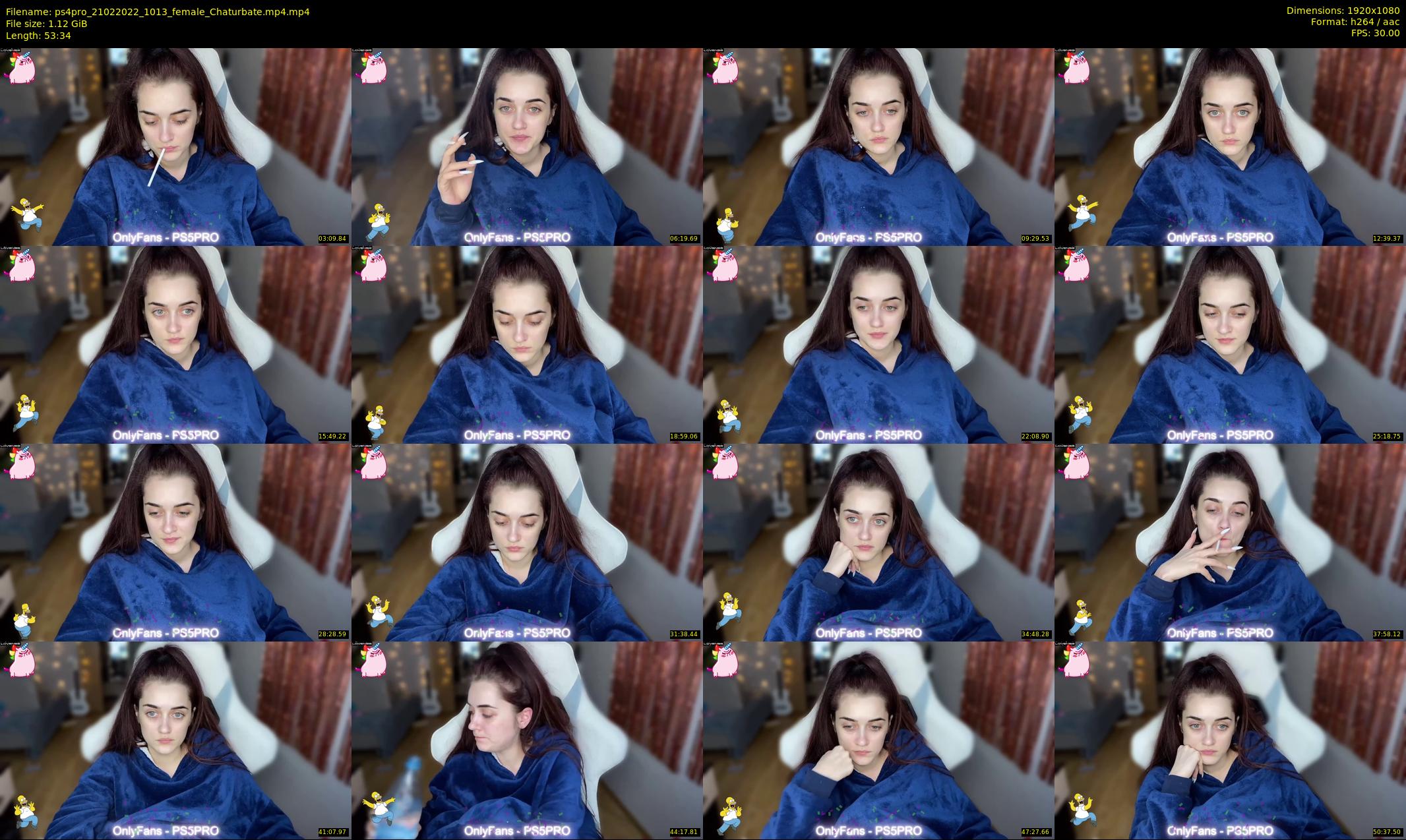 ps4pro — 54 minute Chaturbate female cam show recording, 1080p, Feb 21, 2022