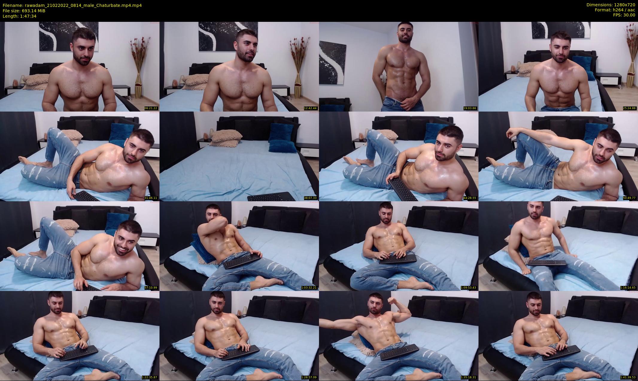 rawadam — 108 minute Chaturbate male cam show recording, 720p, Feb 21, 2022
