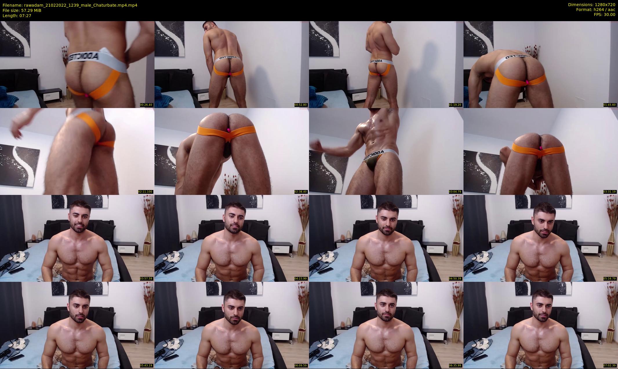 rawadam — 8 minute Chaturbate male cam show recording, 720p, Feb 21, 2022