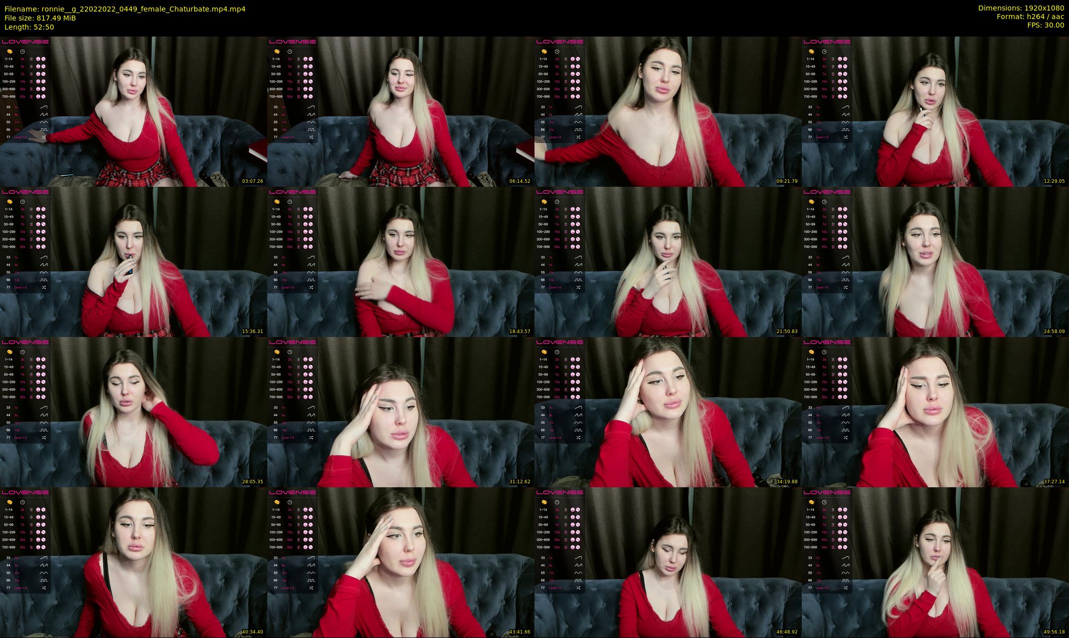 ronnie__g — 53 minute Chaturbate female cam show recording, 1080p, Feb 22, 2022