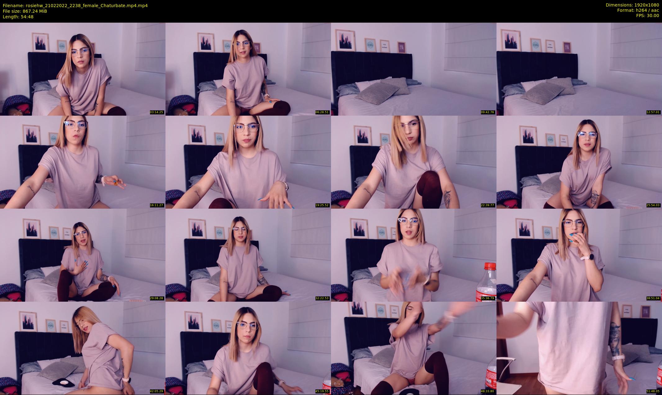 rosiehw — 55 minute Chaturbate couple cam show recording, 1080p, Feb 21, 2022