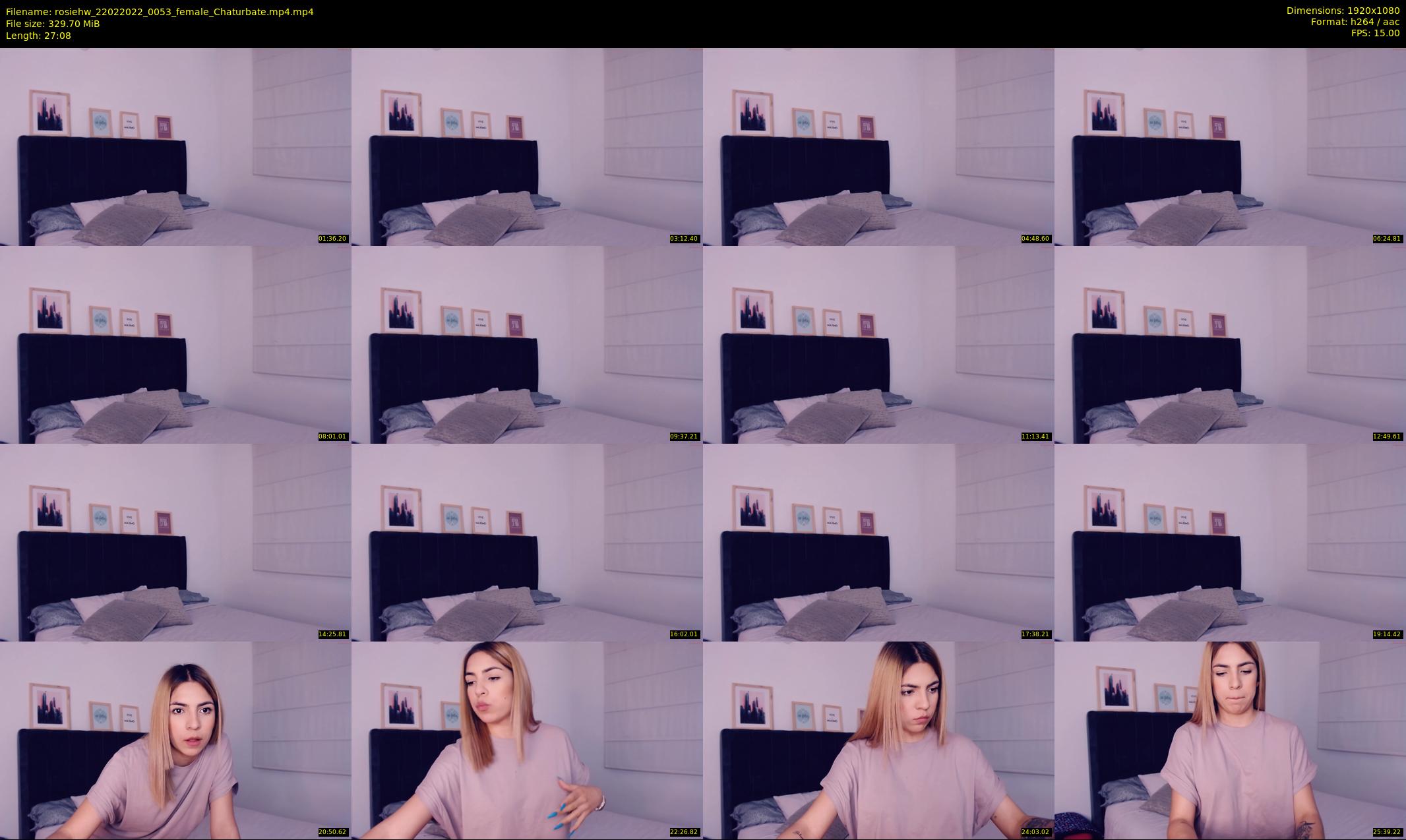 rosiehw — 28 minute Chaturbate couple cam show recording, 1080p, Feb 22, 2022