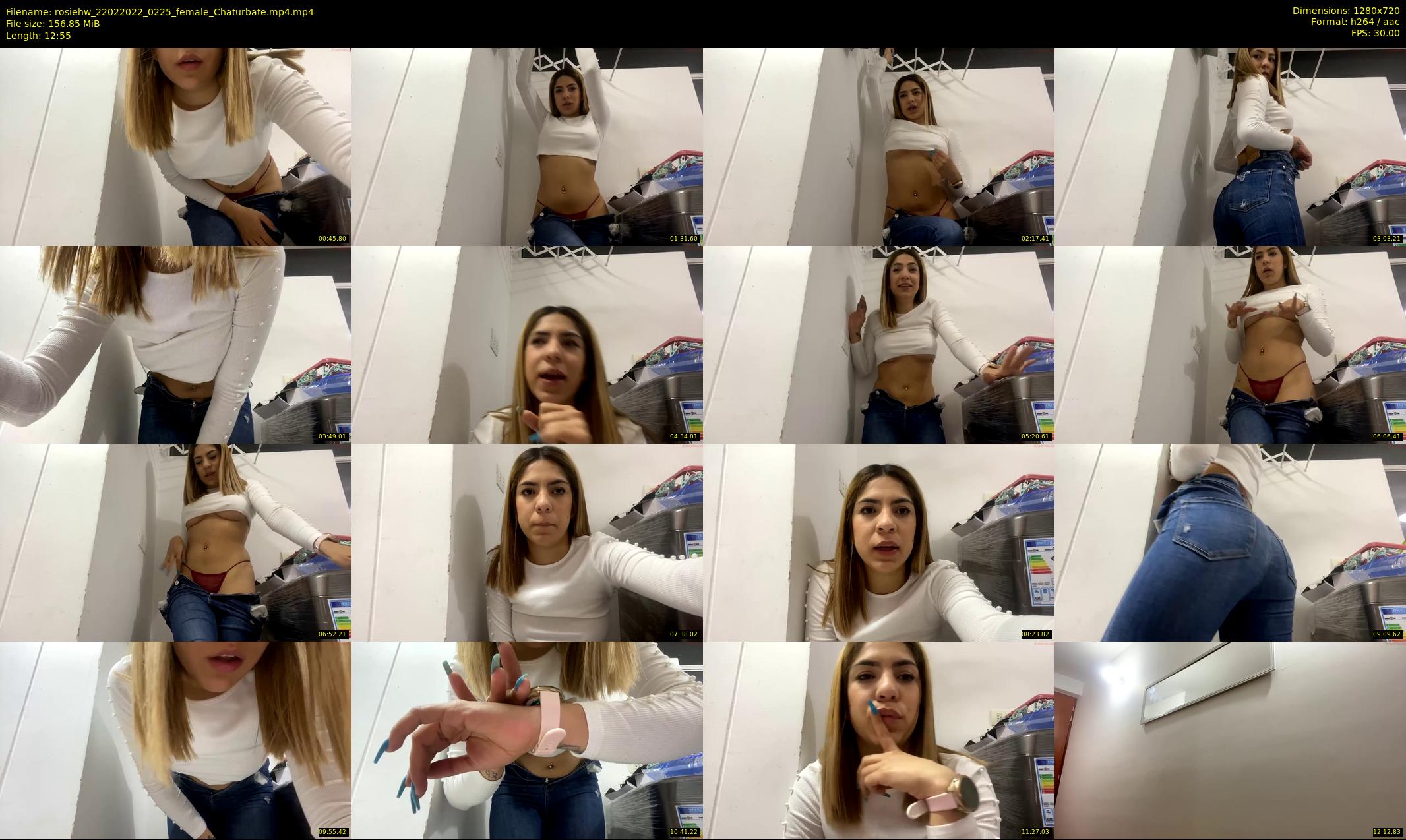 rosiehw — 13 minute Chaturbate couple cam show recording, 720p, Feb 22, 2022