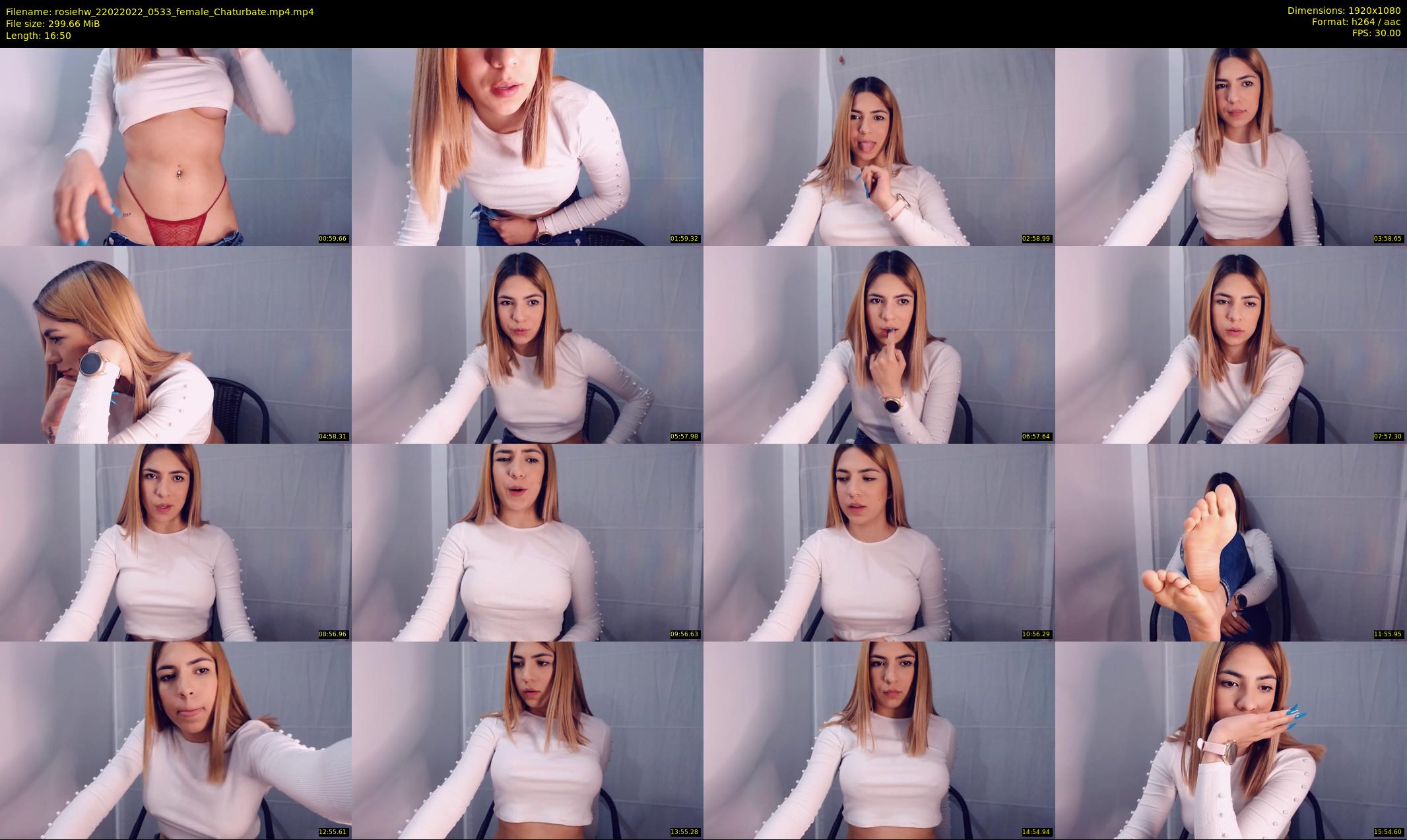 rosiehw — 17 minute Chaturbate couple cam show recording, 1080p, Feb 22, 2022