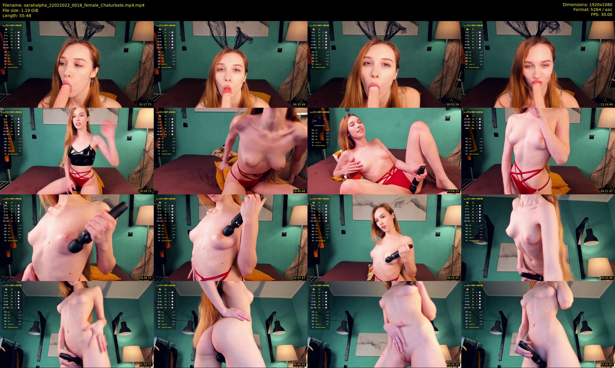 sarahalpha — 56 minute Chaturbate couple cam show recording, 1080p, Feb 22, 2022