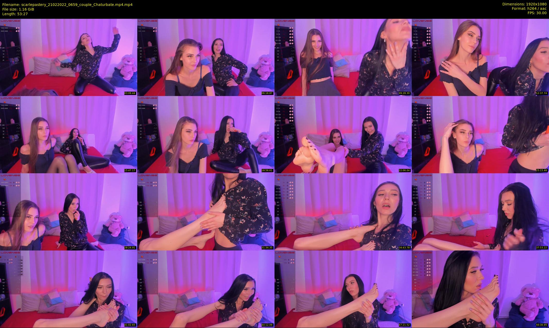 scarlepastery — 54 minute Chaturbate couple cam show recording, 1080p, Feb 21, 2022