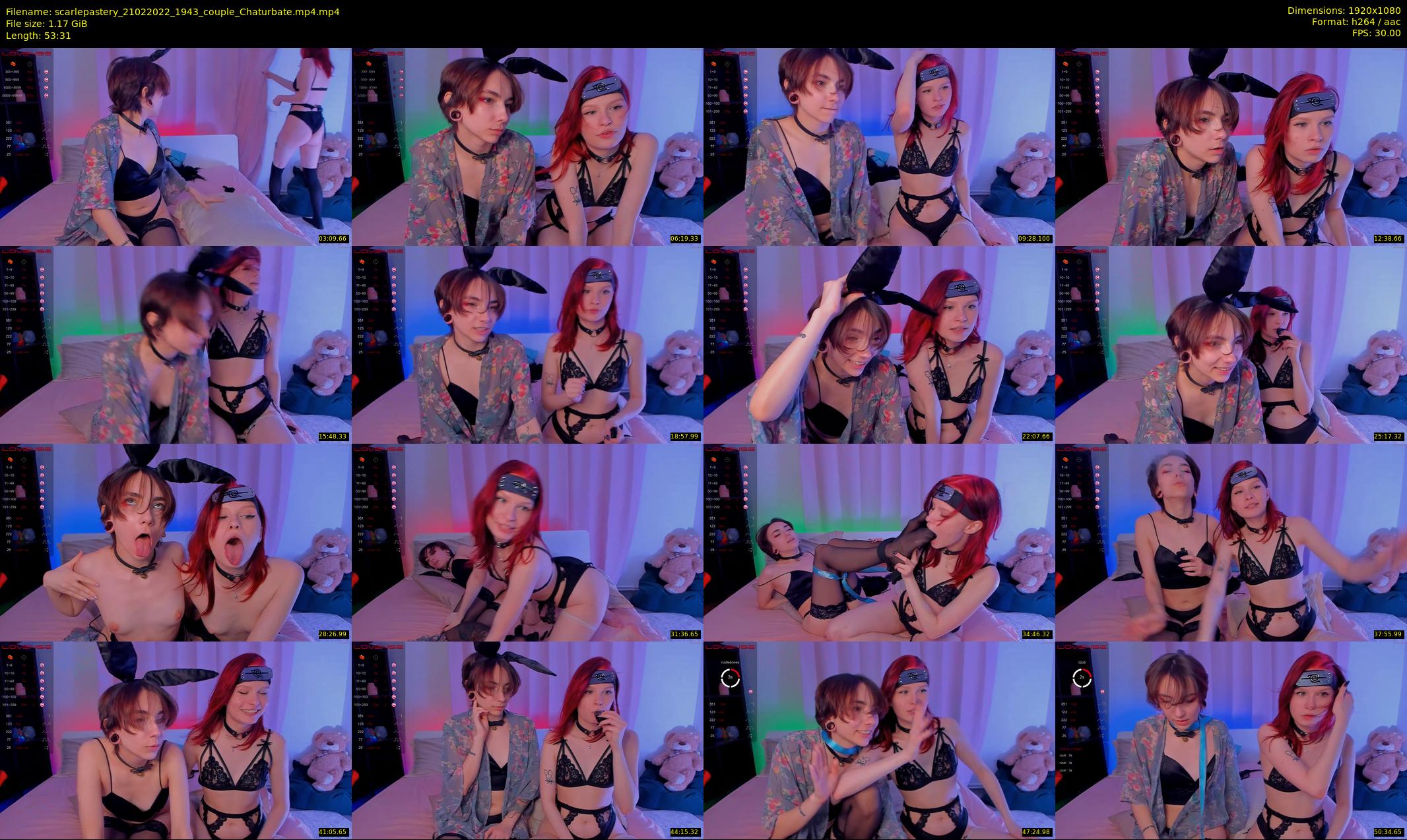 scarlepastery — 54 minute Chaturbate couple cam show recording, 1080p, Feb 21, 2022