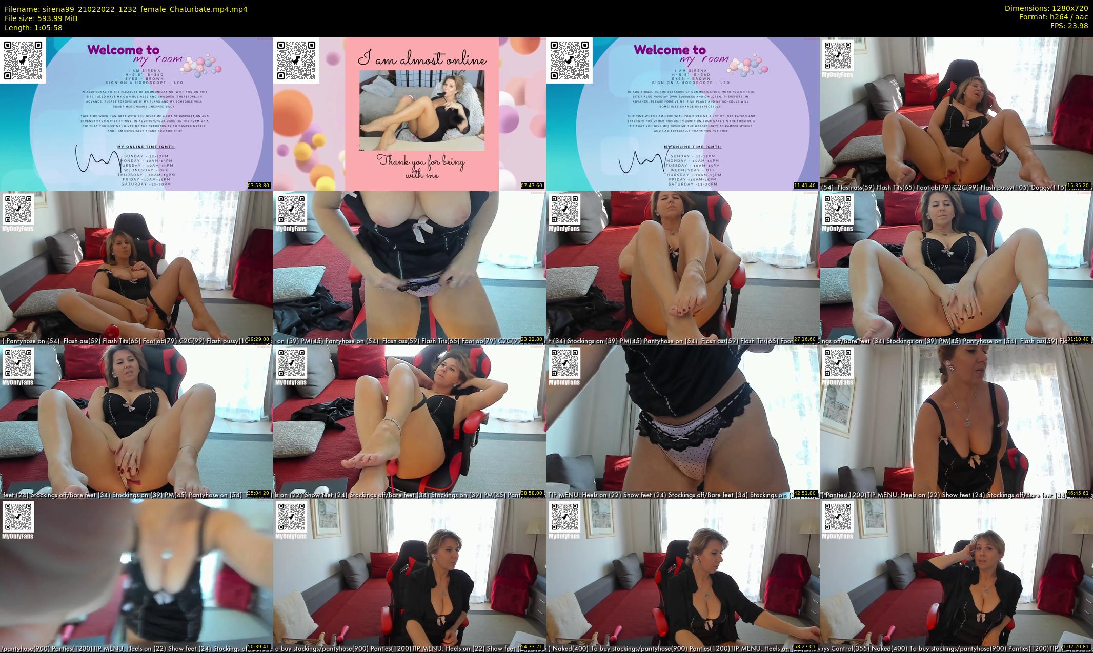 sirena99 — 66 minute Chaturbate female cam show recording, 720p, Feb 21, 2022