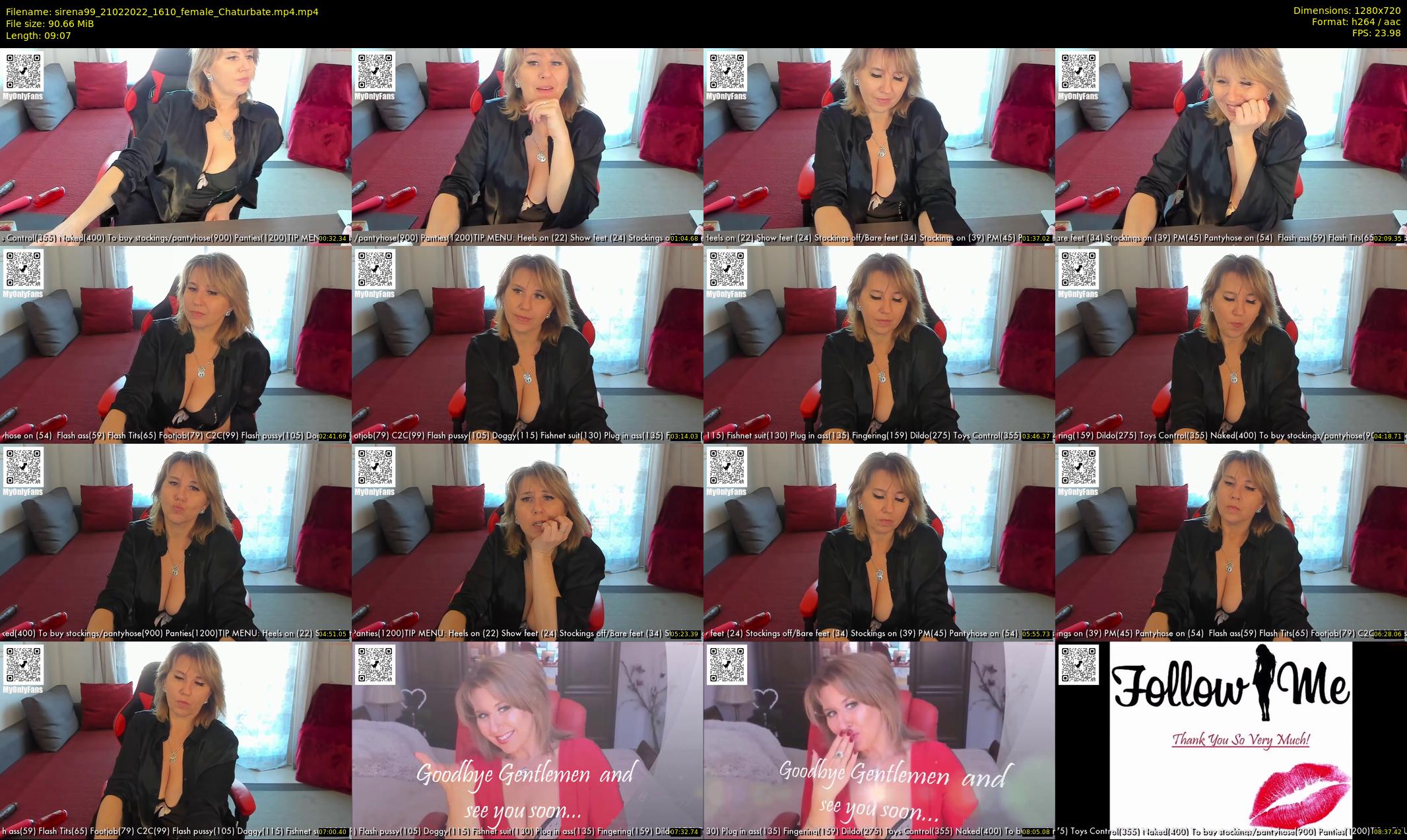 sirena99 — 10 minute Chaturbate female cam show recording, 720p, Feb 21, 2022