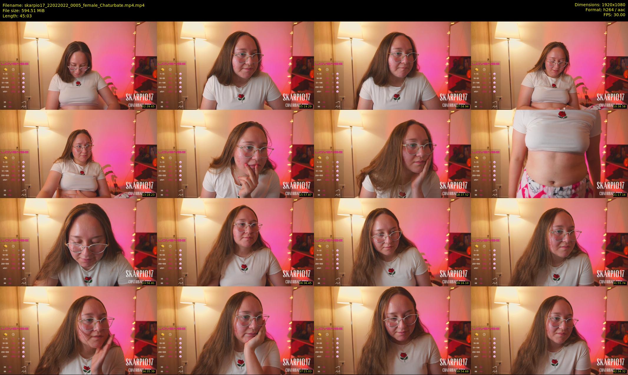 skarpio17 — 46 minute Chaturbate female cam show recording, 1080p, Feb 22, 2022