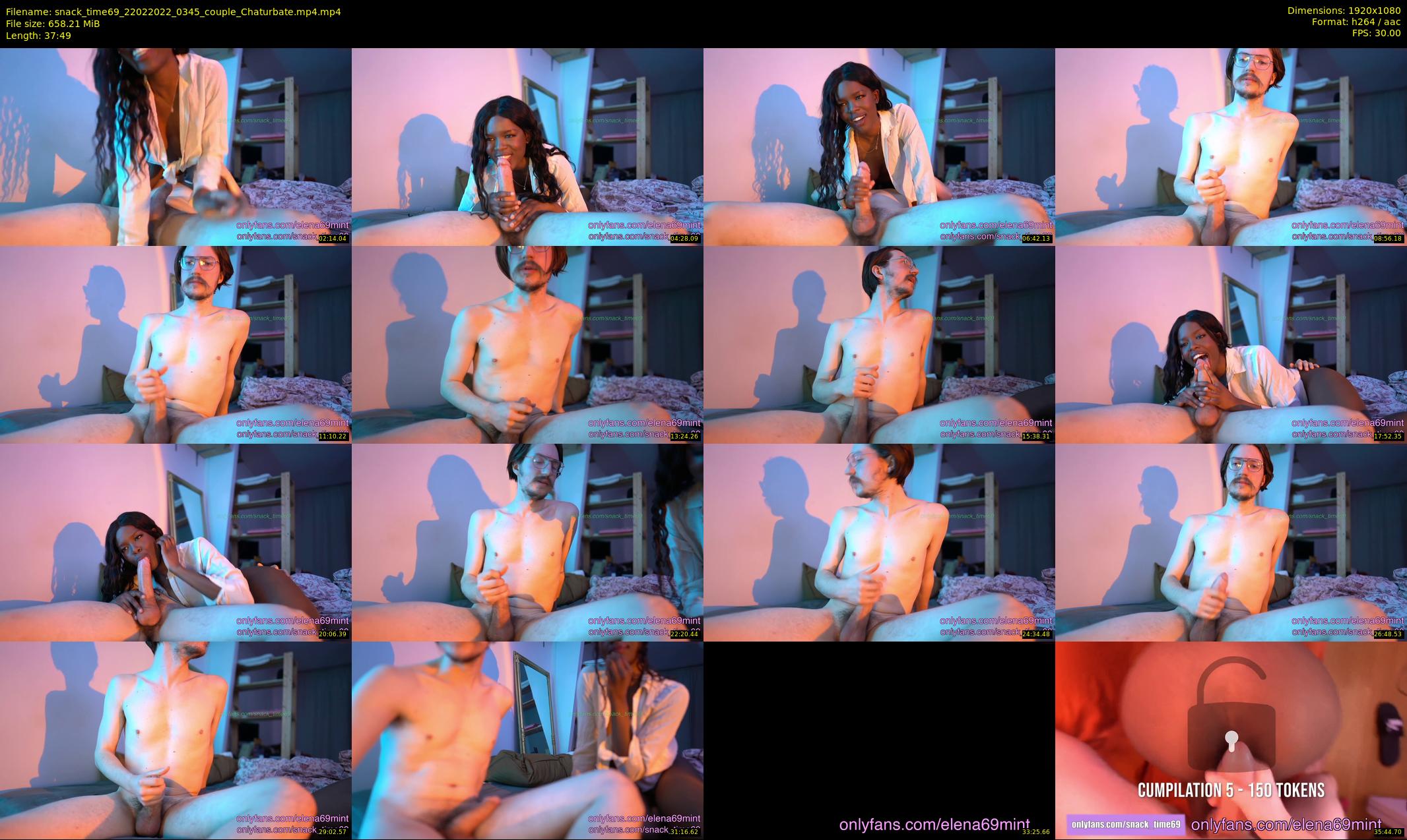snack_time69 — 38 minute Chaturbate couple cam show recording, 1080p, Feb 22, 2022