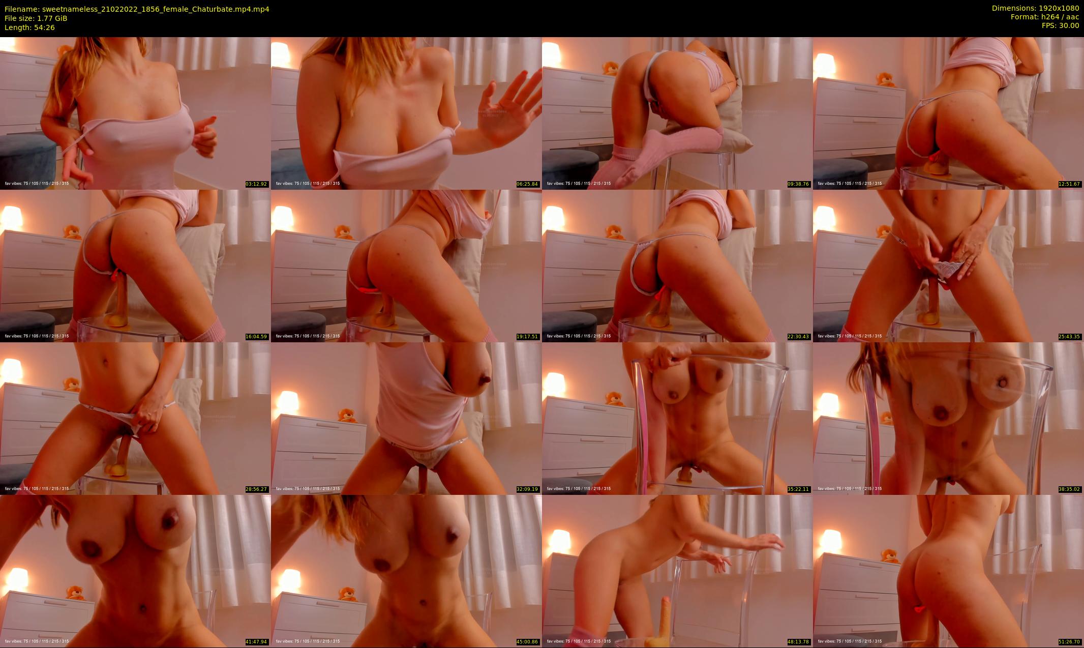 sweetnameless — 55 minute Chaturbate couple cam show recording, 1080p, Feb 21, 2022