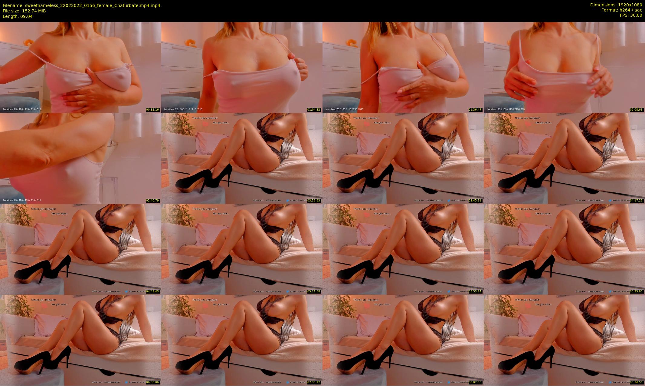 sweetnameless — 10 minute Chaturbate couple cam show recording, 1080p, Feb 22, 2022