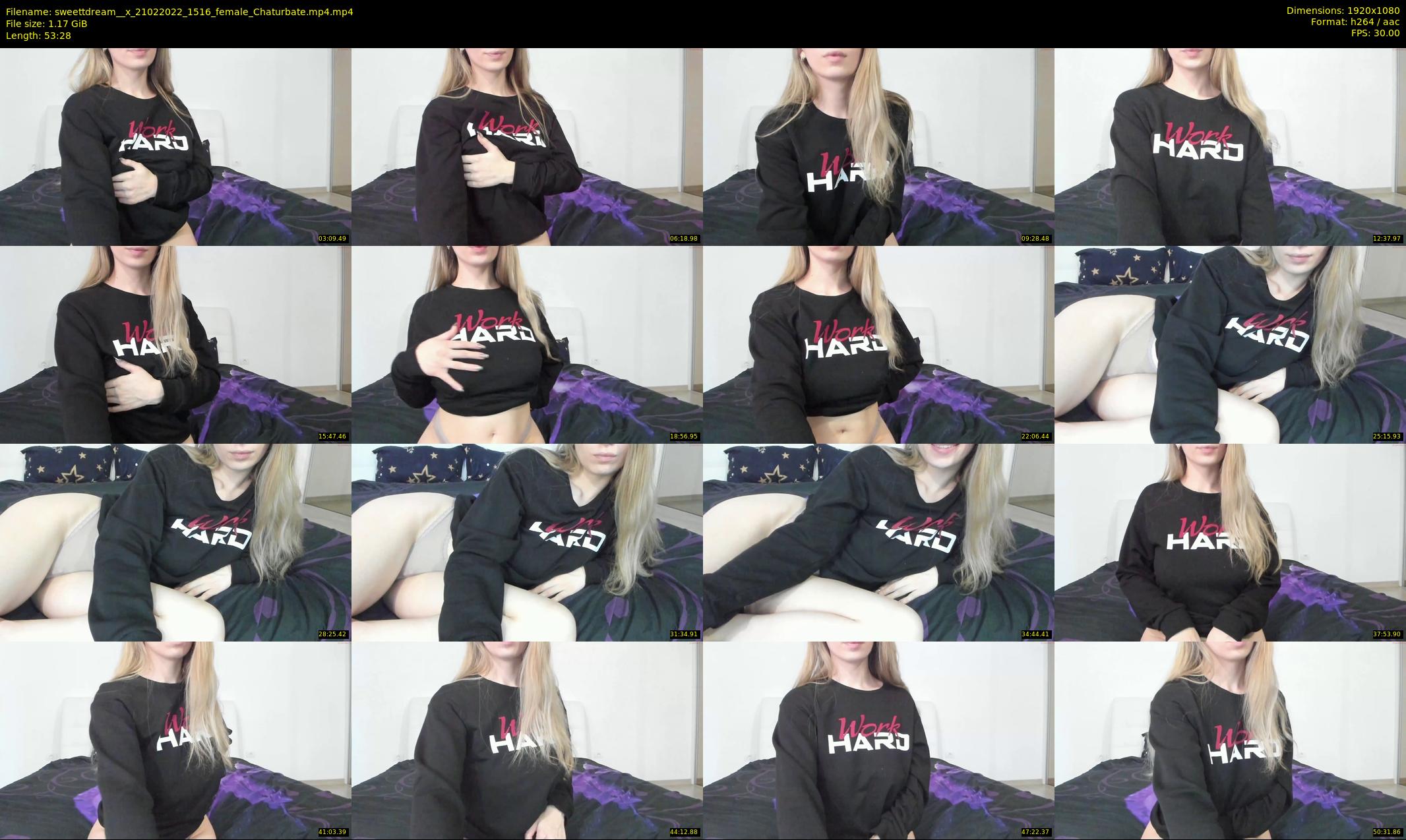 sweettdream__x — 54 minute Chaturbate female cam show recording, 1080p, Feb 21, 2022