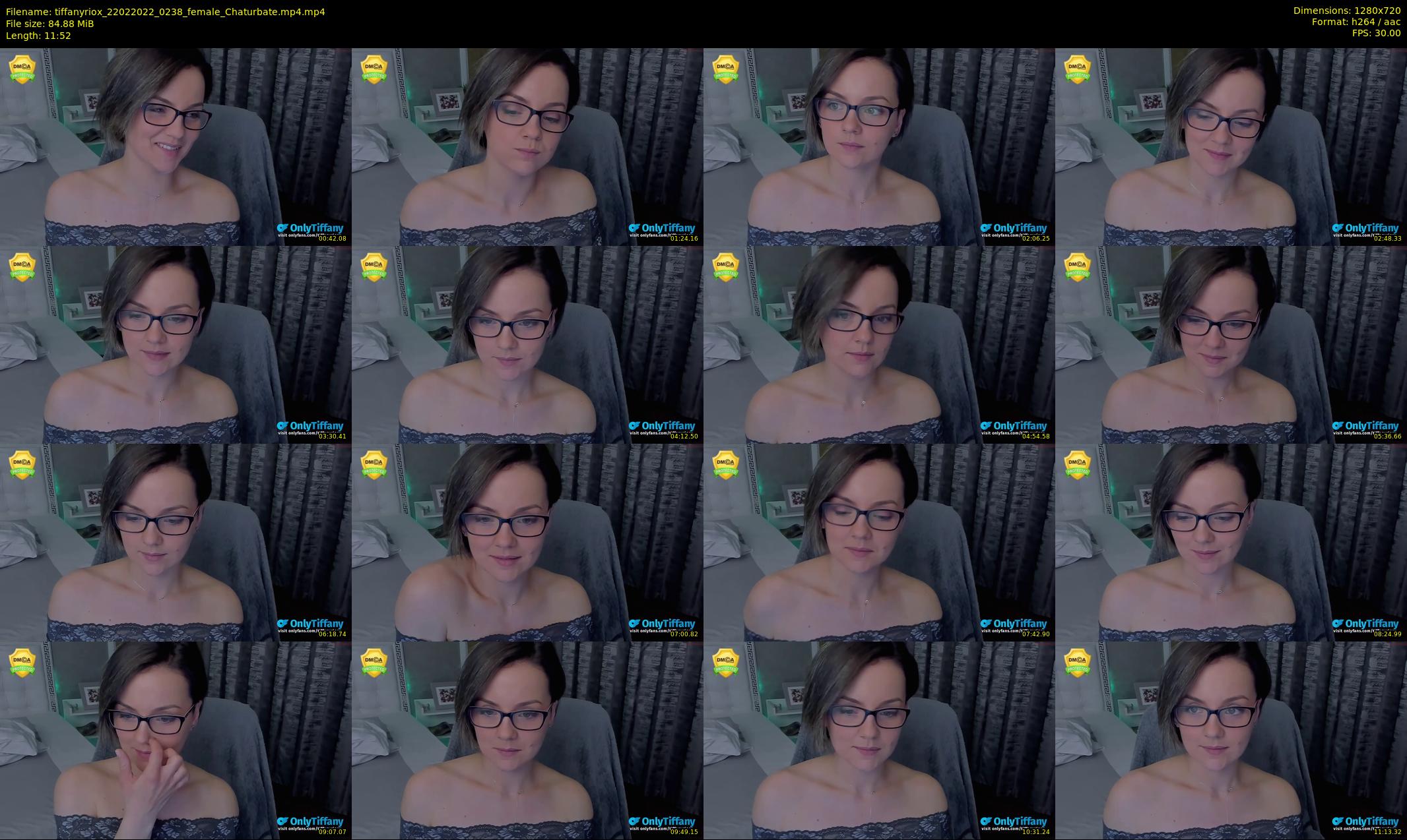 tiffanyriox — 12 minute Chaturbate female cam show recording, 720p, Feb 22, 2022