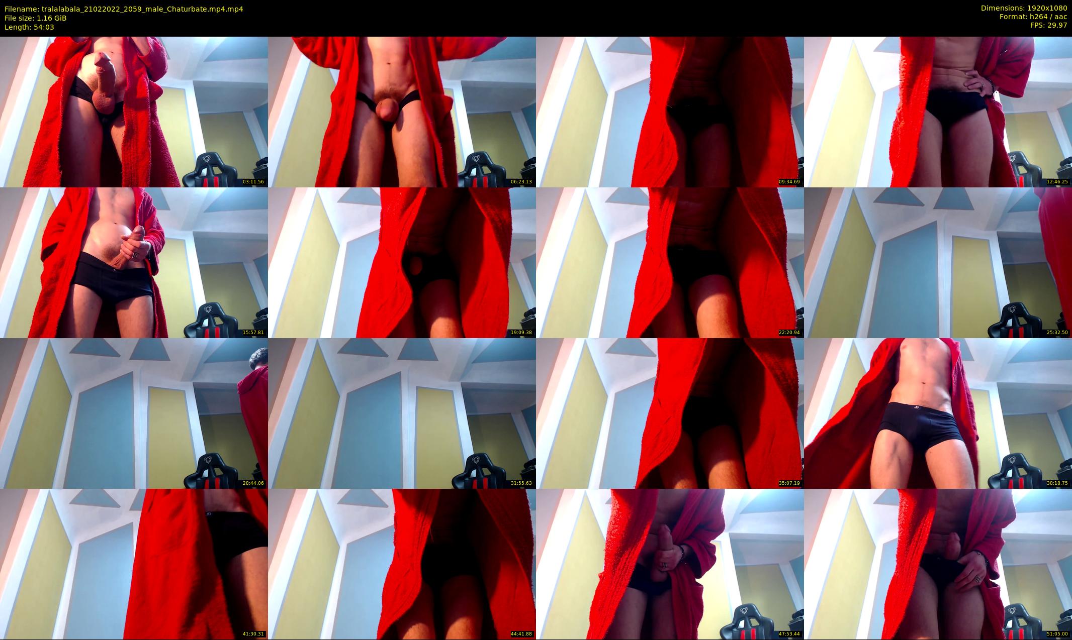 tralalabala — 55 minute Chaturbate male cam show recording, 1080p, Feb 21, 2022