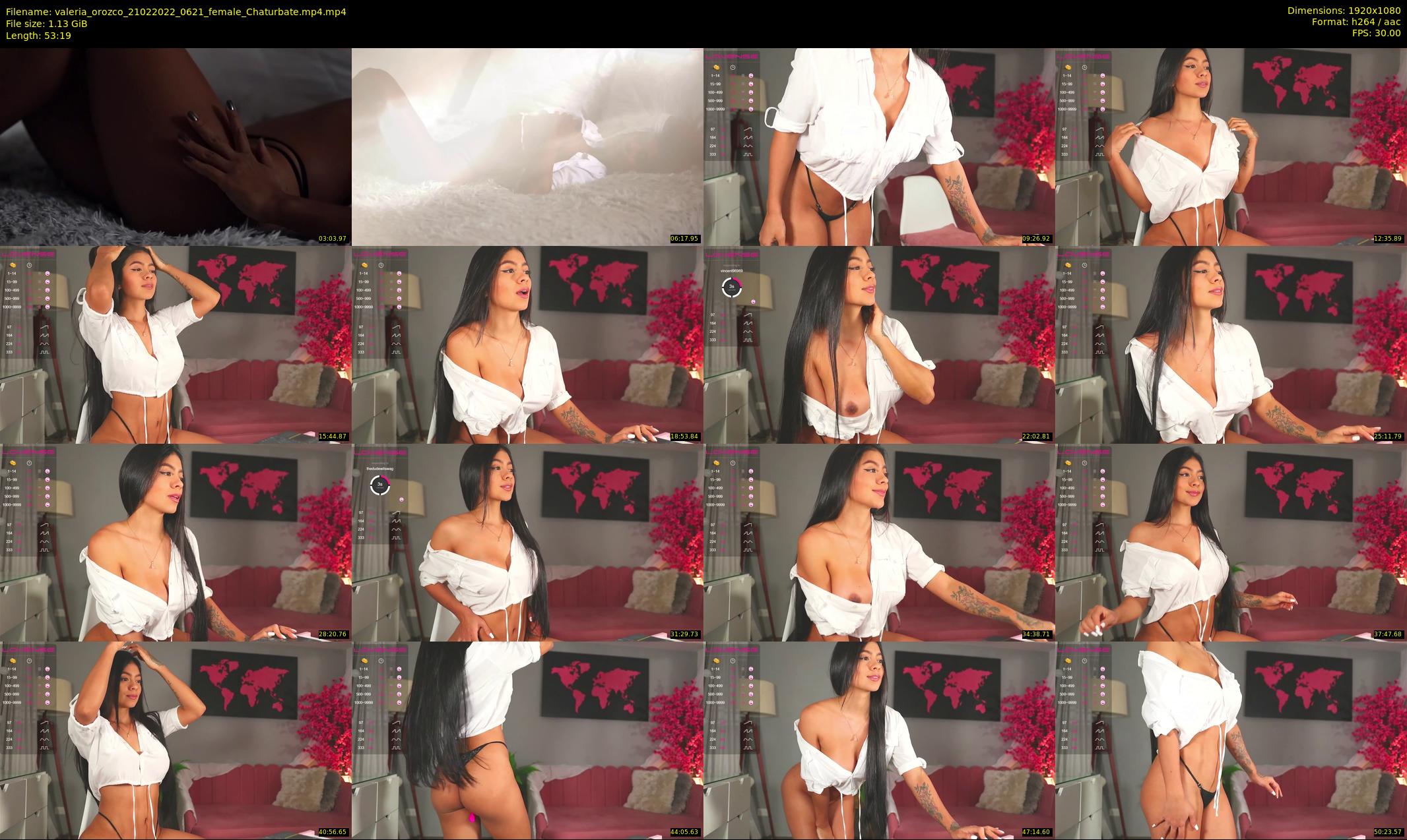 valeria_orozco — 54 minute Chaturbate female cam show recording, 1080p, Feb 21, 2022