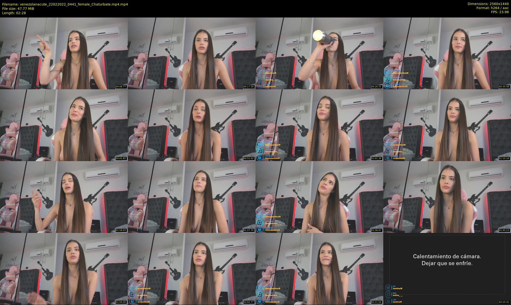 venezolanacute — 3 minute Chaturbate female cam show recording, 1080p, Feb 22, 2022