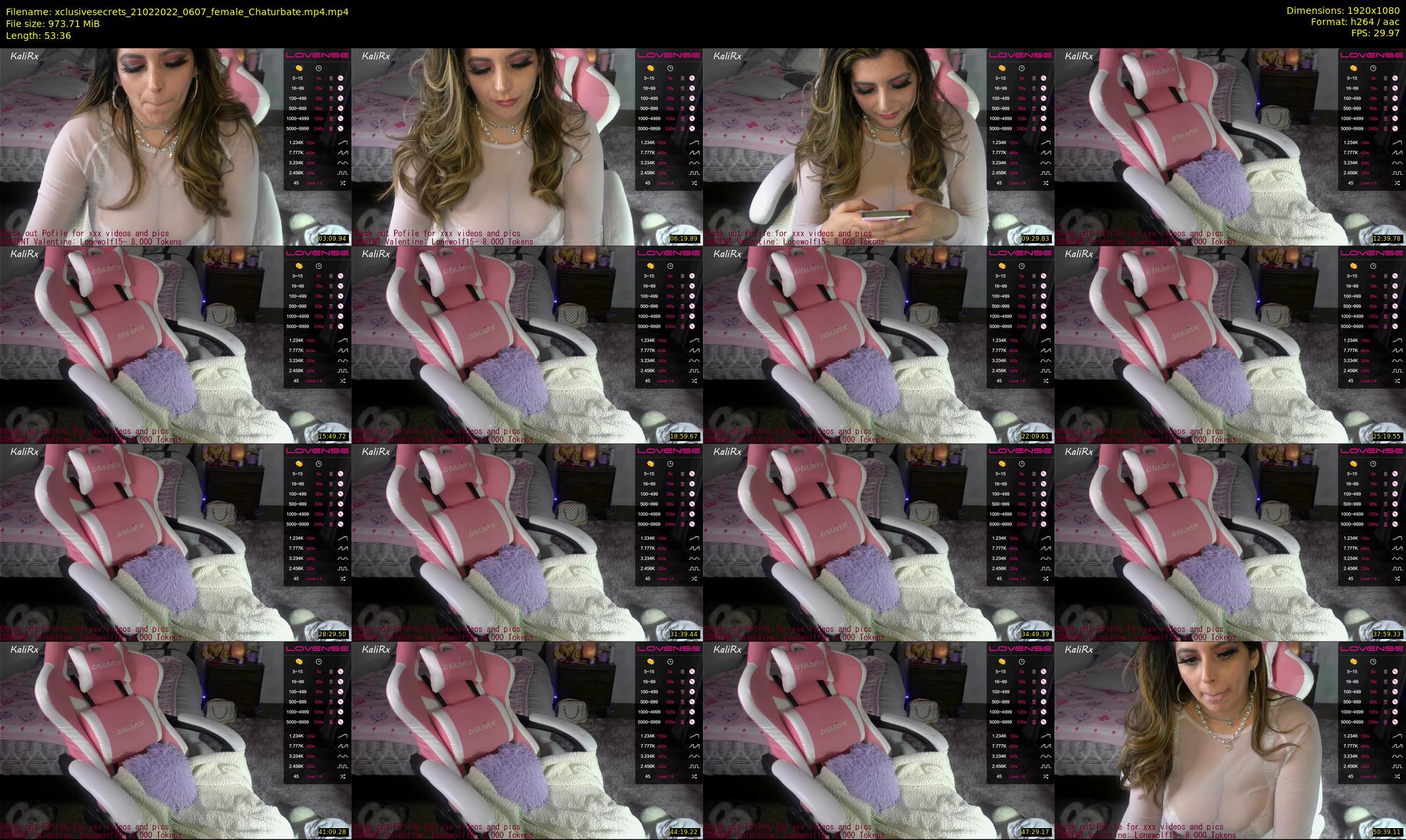xclusivesecrets — 54 minute Chaturbate female cam show recording, 1080p, Feb 21, 2022