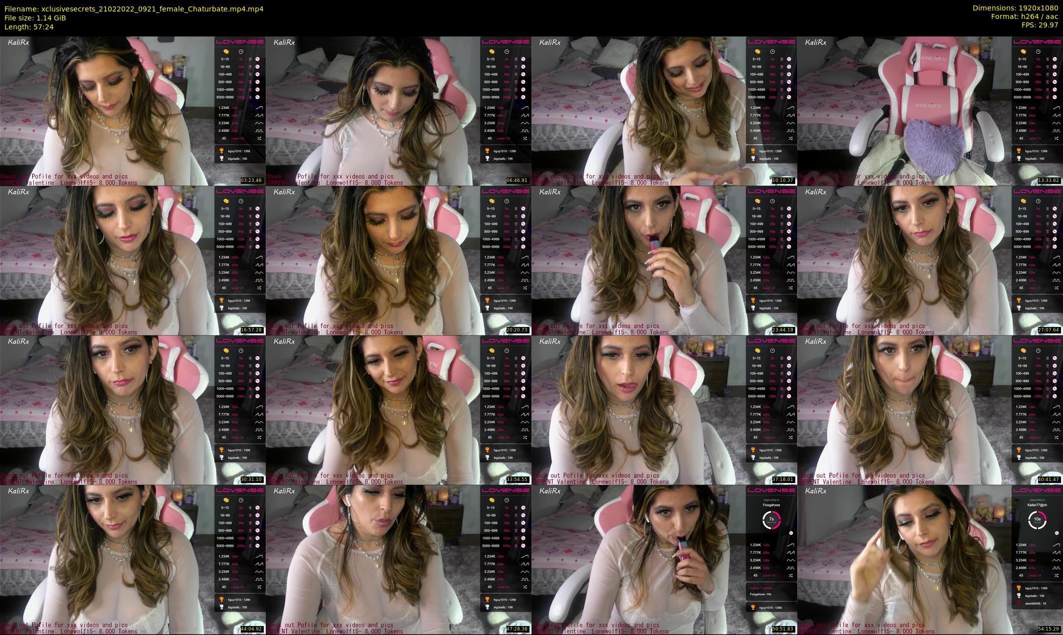 xclusivesecrets — 58 minute Chaturbate female cam show recording, 1080p, Feb 21, 2022