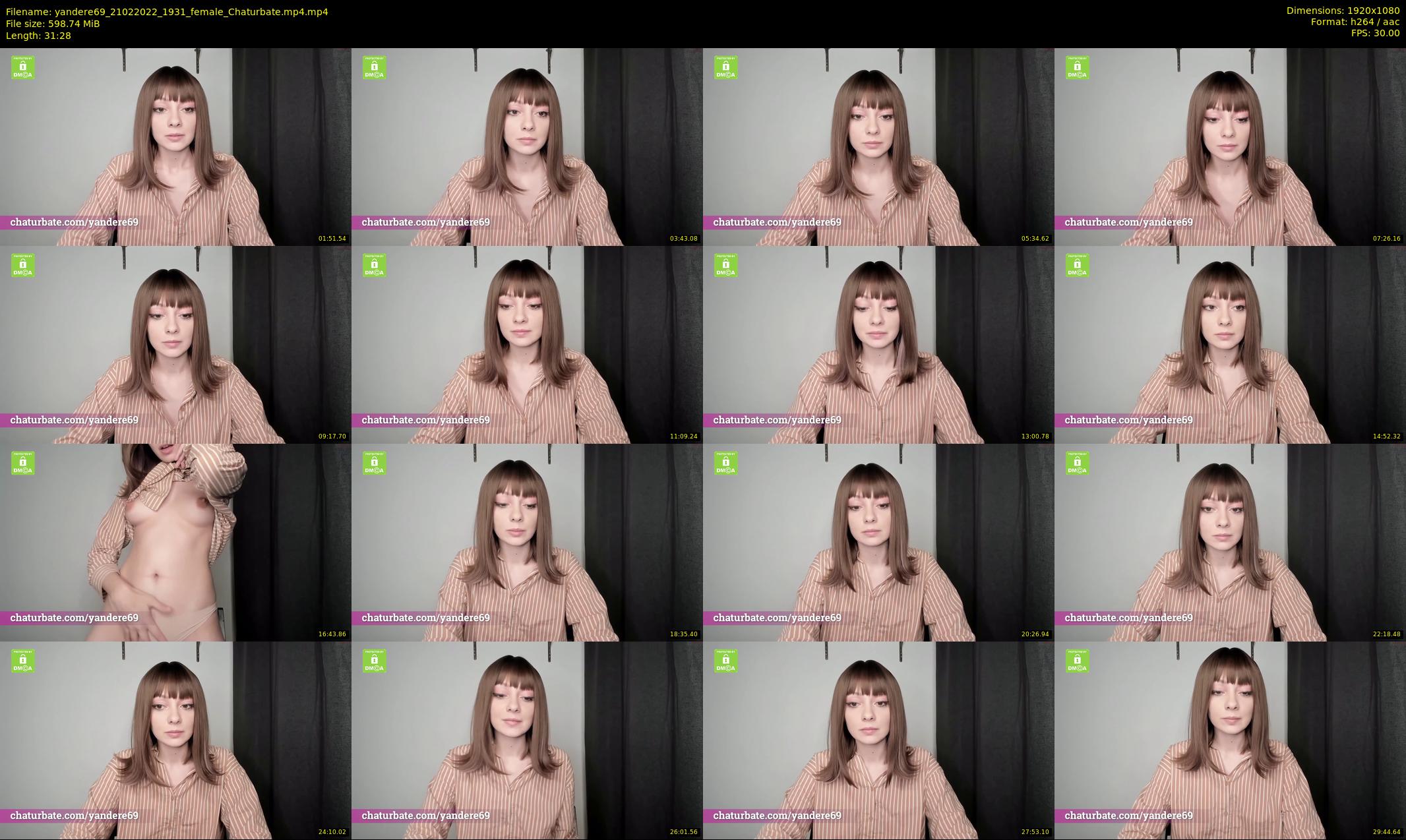 yandere69 — 32 minute Chaturbate female cam show recording, 1080p, Feb 21, 2022