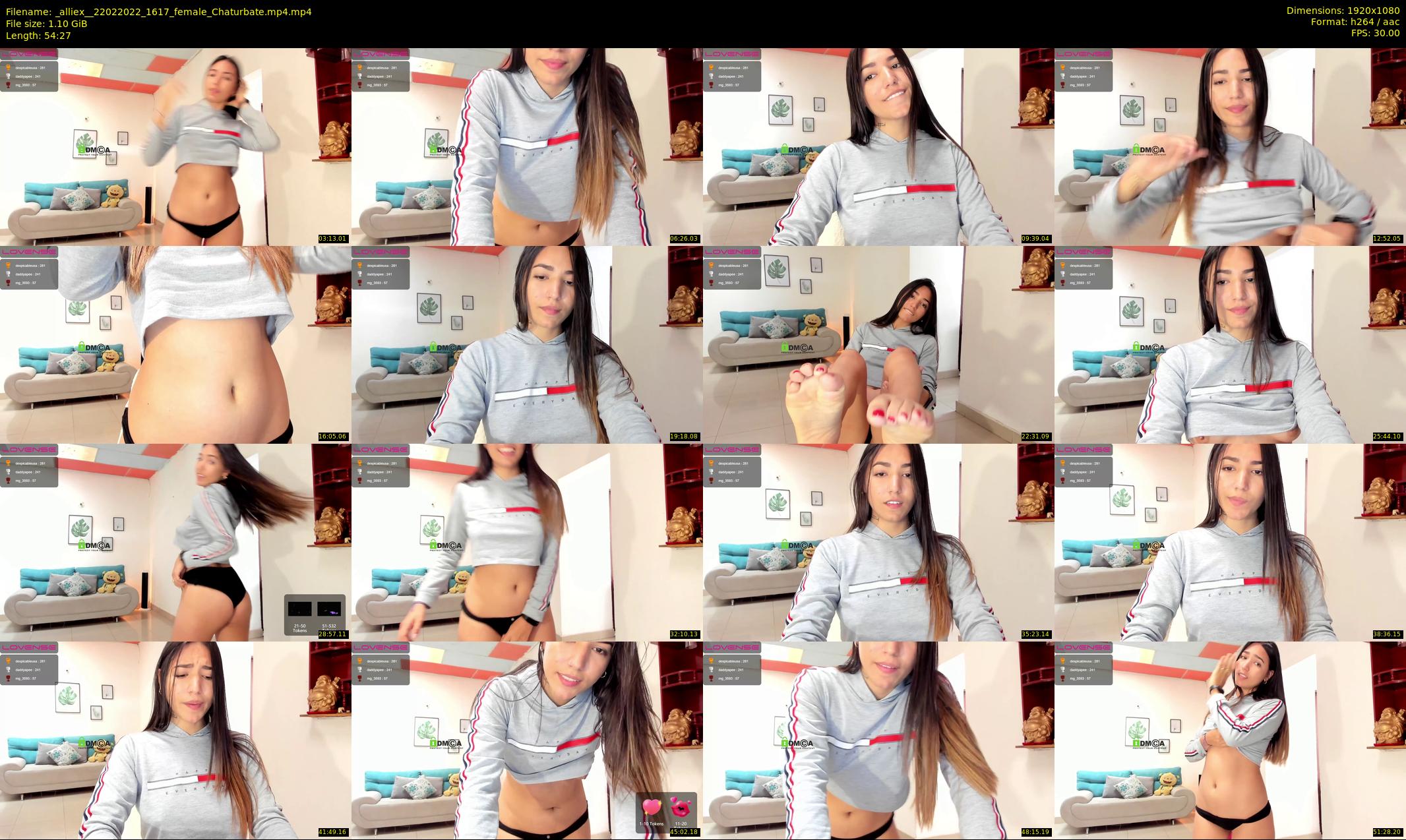 _alliex_ — 55 minute Chaturbate female cam show recording, 1080p, Feb 22, 2022