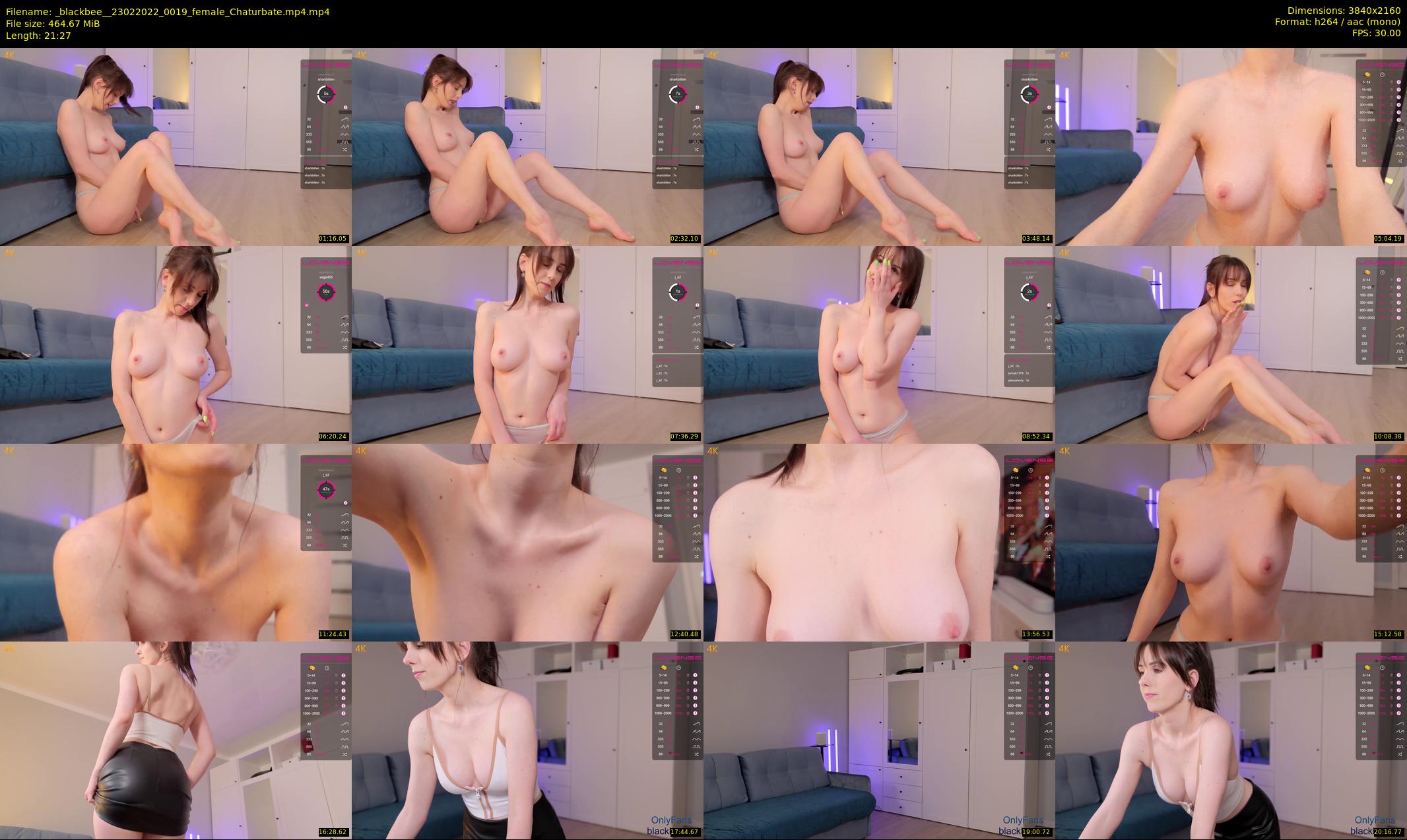 _blackbee_ — 22 minute Chaturbate female cam show recording, 4K, Feb 23, 2022