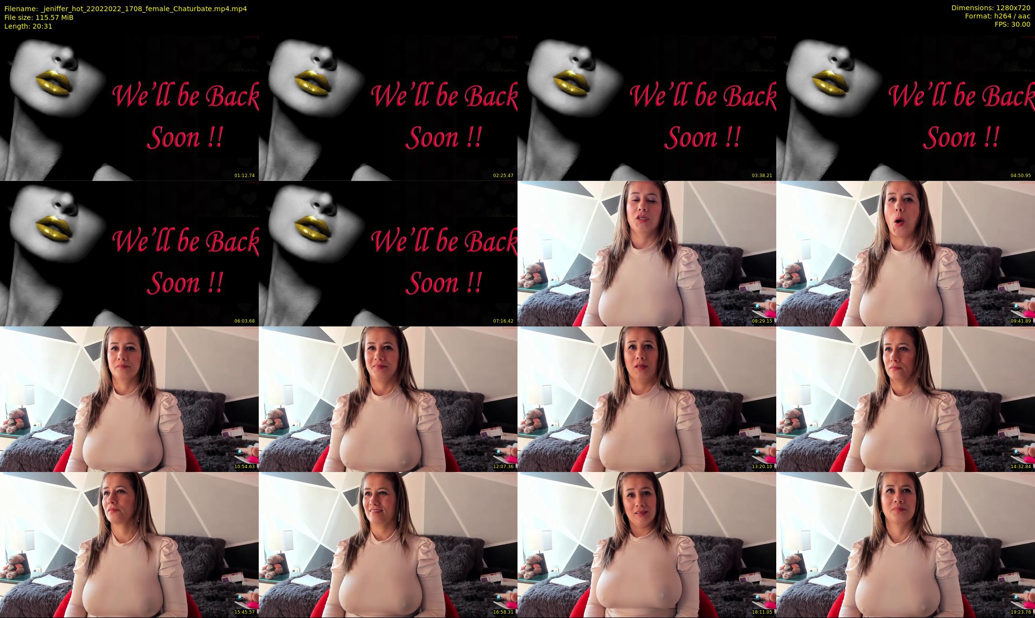_jeniffer_hot — 21 minute Chaturbate female cam show recording, 720p, Feb 22, 2022