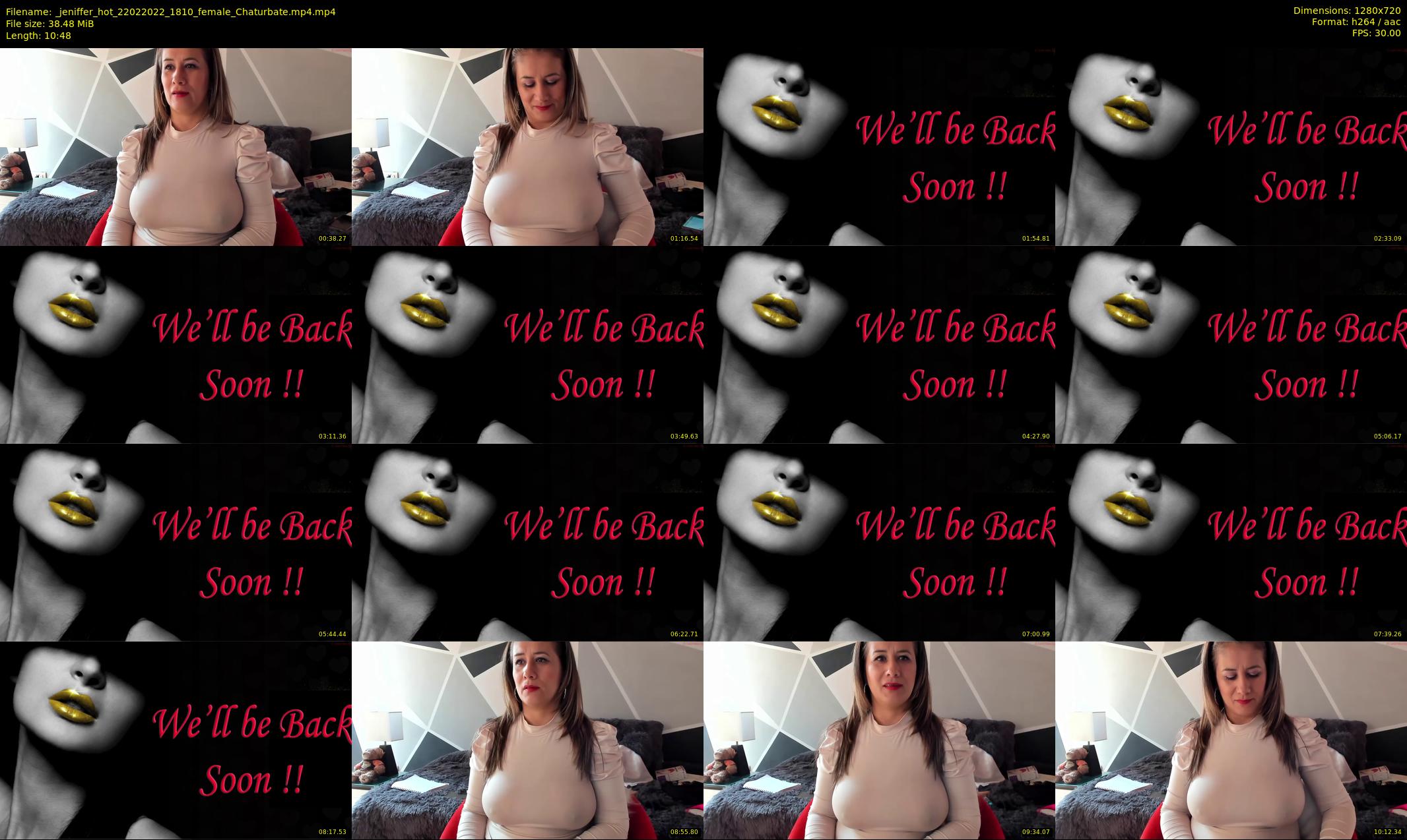 _jeniffer_hot — 11 minute Chaturbate female cam show recording, 720p, Feb 22, 2022