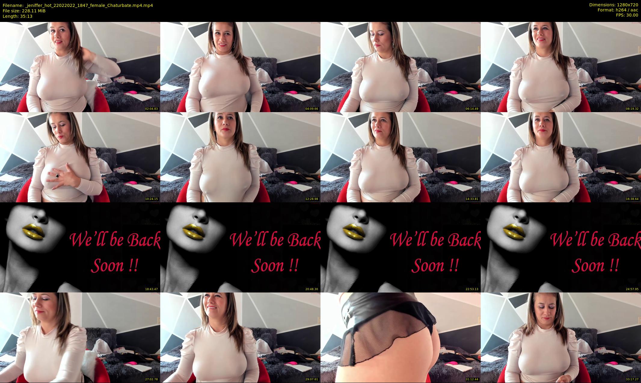 _jeniffer_hot — 36 minute Chaturbate female cam show recording, 720p, Feb 22, 2022