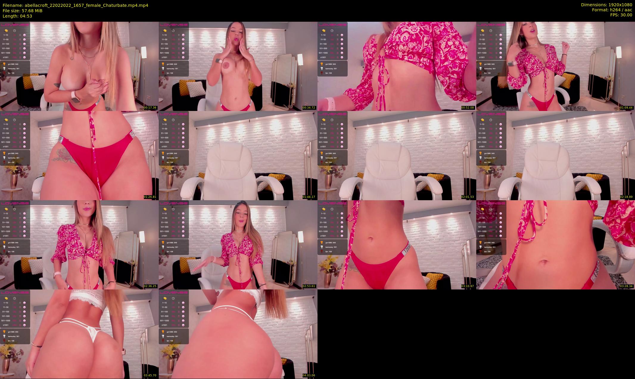 abellacroft — 5 minute Chaturbate female cam show recording, 1080p, Feb 22, 2022
